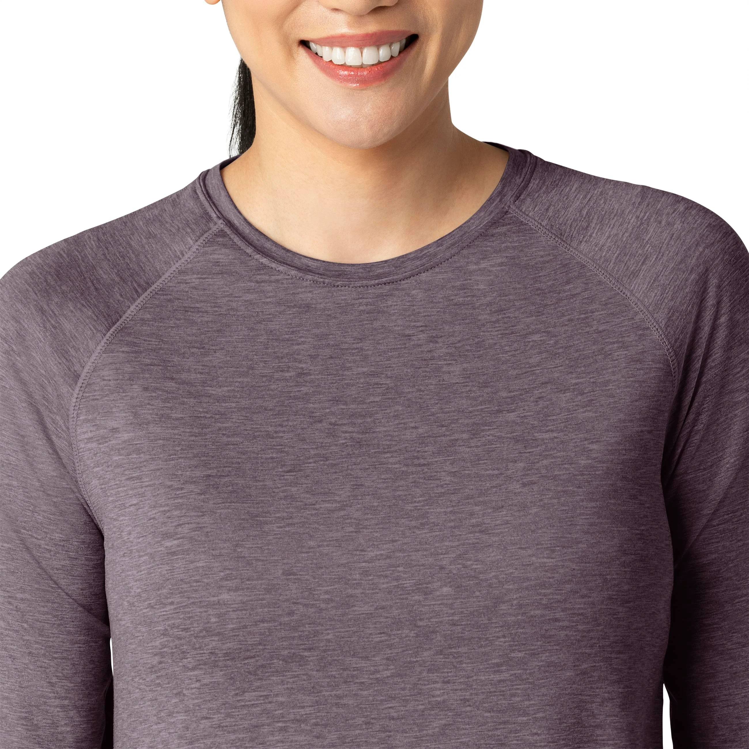 Carhartt Force Women's Performance Long Sleeve Tee - Black Plum Heather - Image 7
