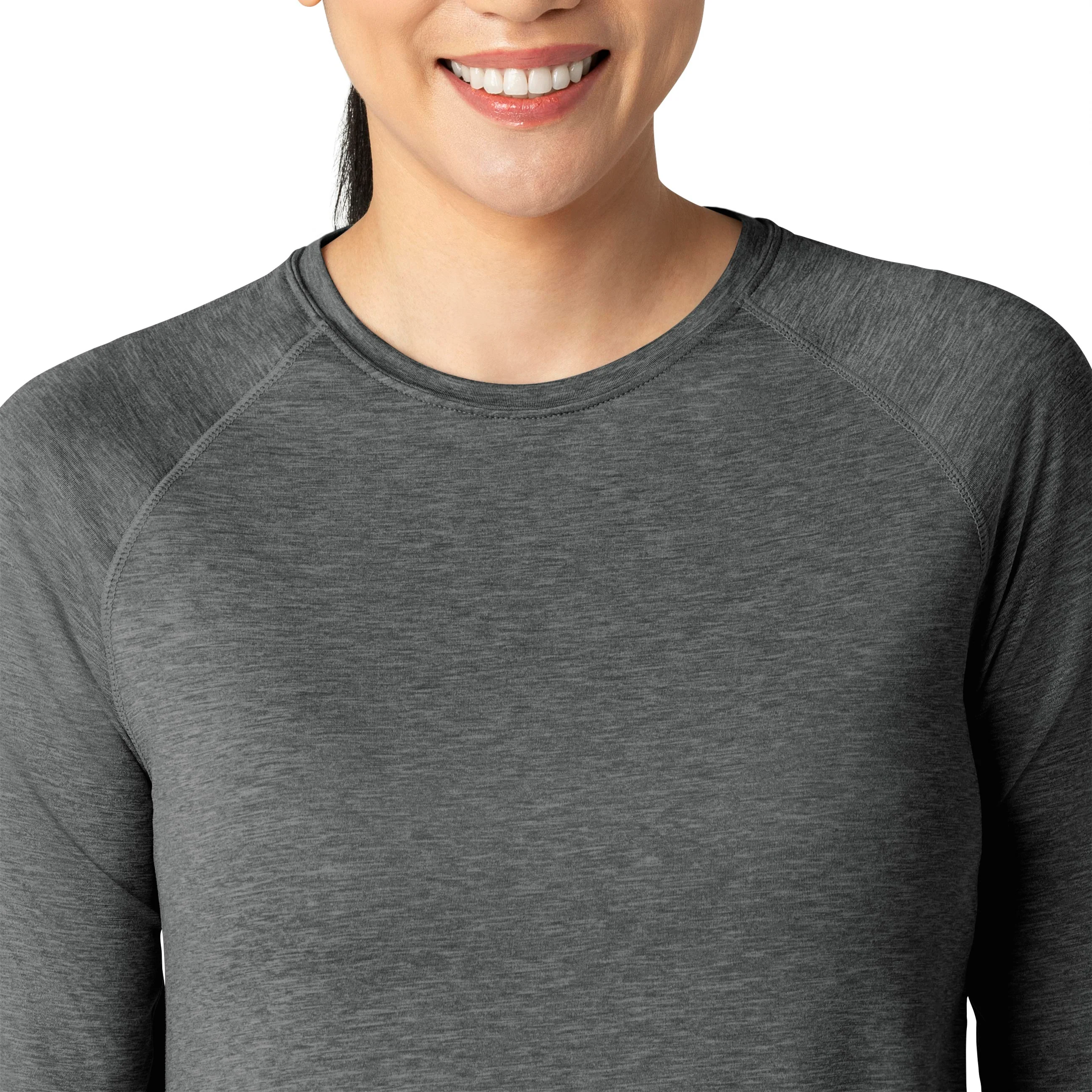 Carhartt Force Women's Performance Long Sleeve Tee - Pewter Heather - Image 7