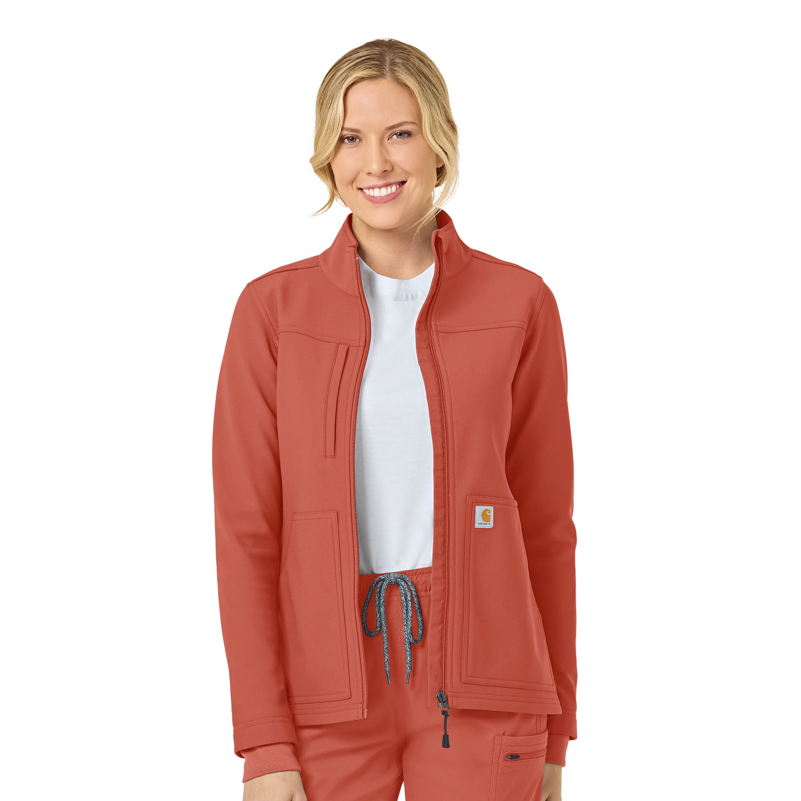 Carhartt Rugged Flex Women's Bonded Fleece Jacket - Dusty Cedar