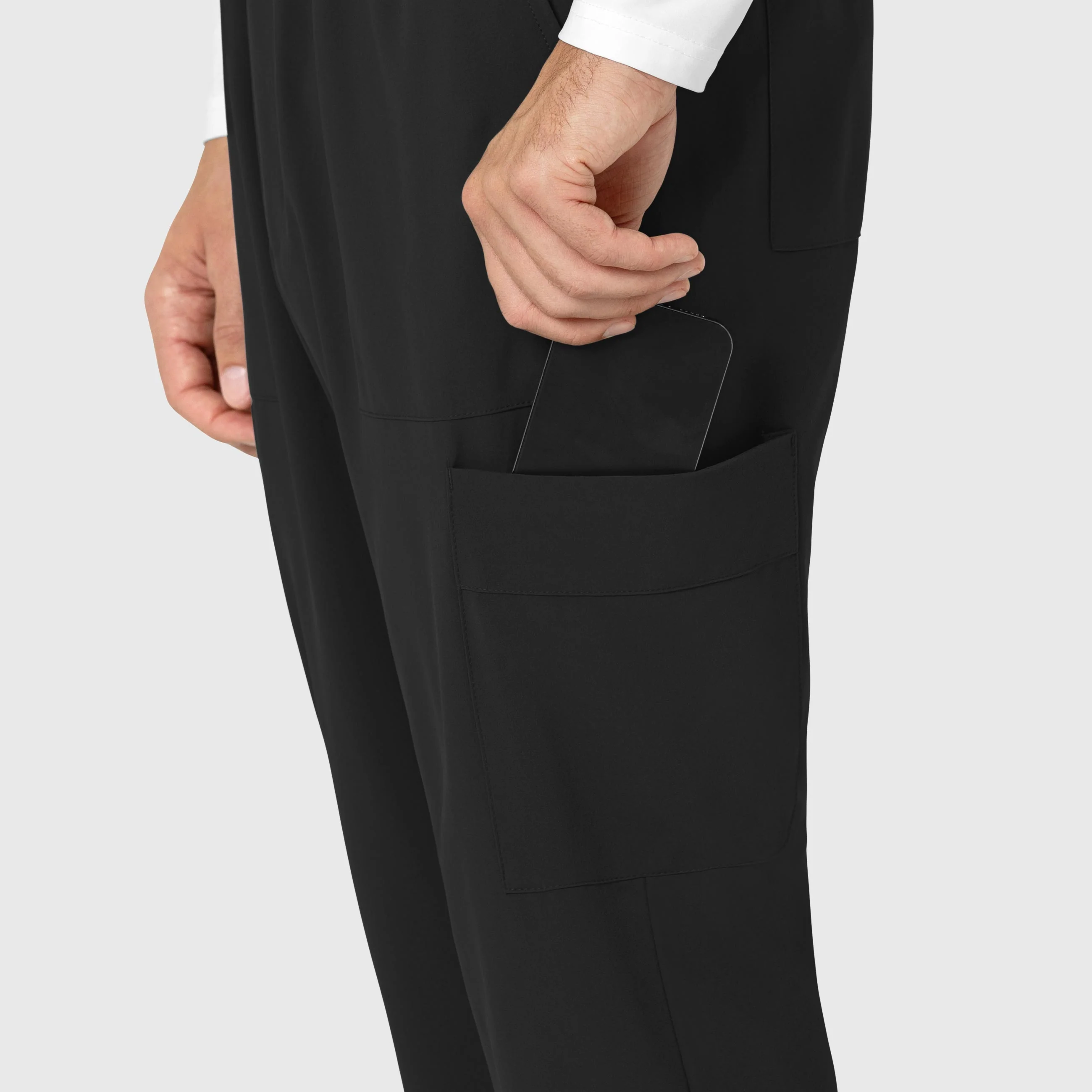 RENEW Men's Tapered Scrub Pant - Black - Image 6