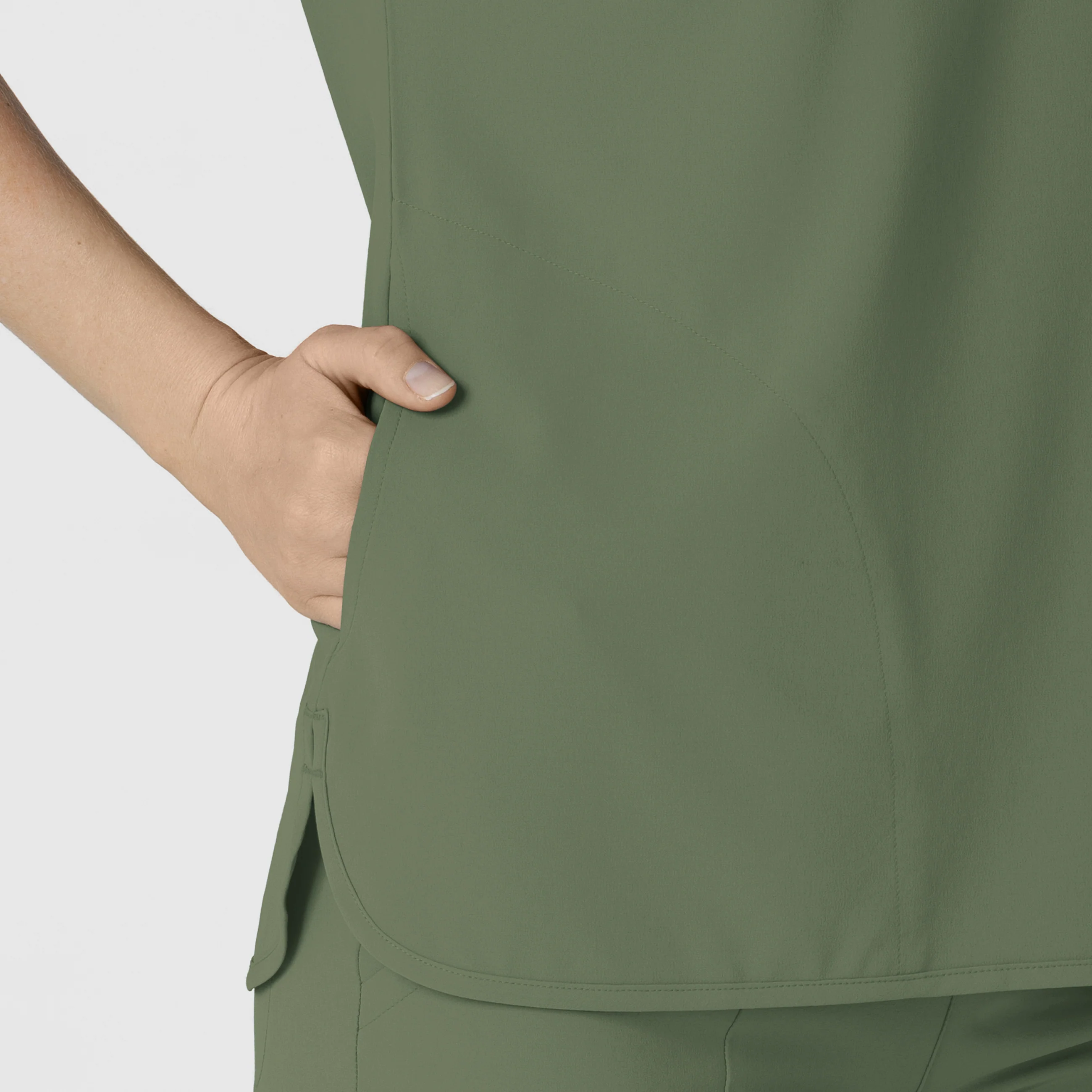 RENEW Women's Dolman Scrub Top - Olive - Image 6