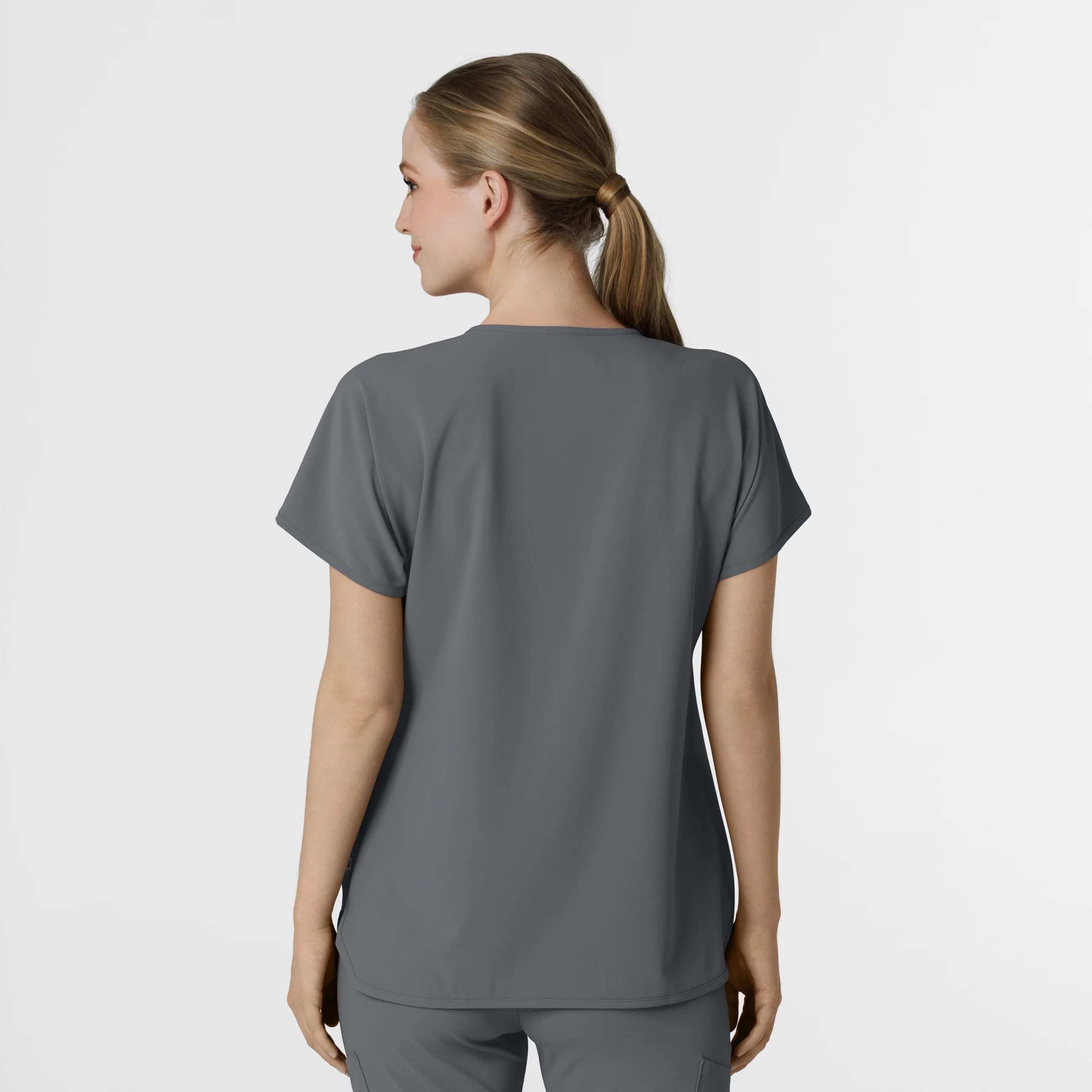 RENEW Women's Dolman Scrub Top - Pewter - Image 2
