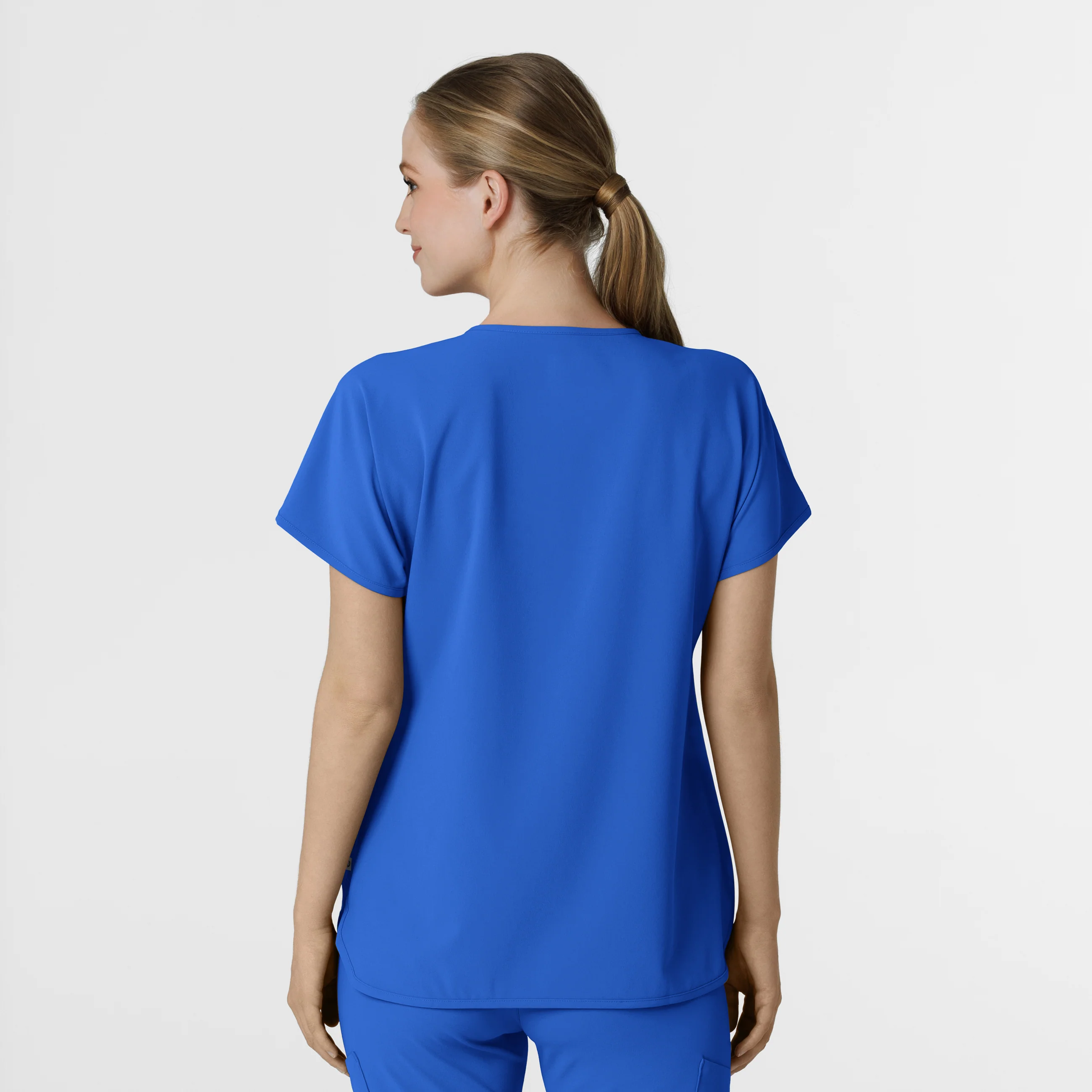 RENEW Women's Dolman Scrub Top - Royal - Image 2