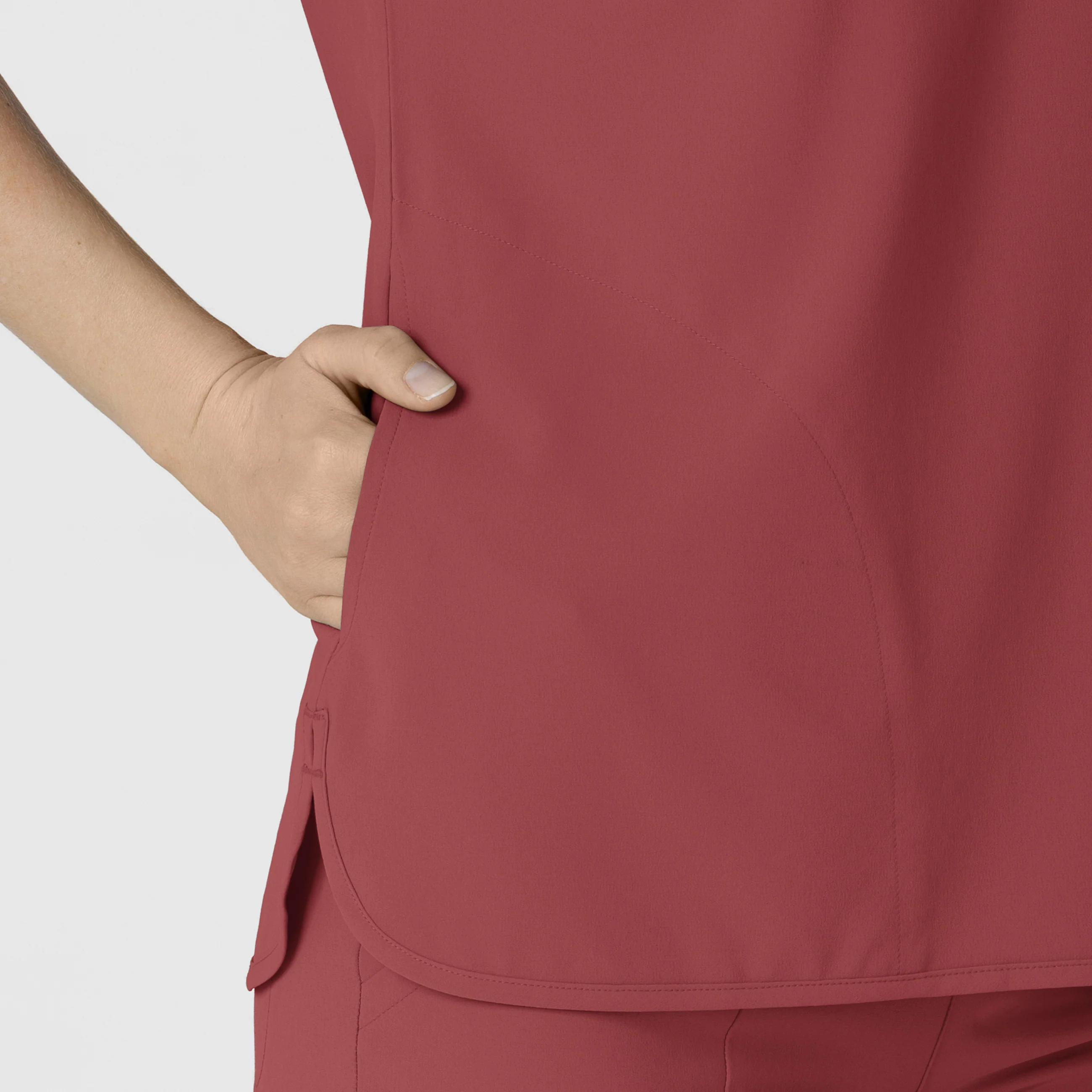 RENEW Women's Dolman Scrub Top - Ruby - Image 6