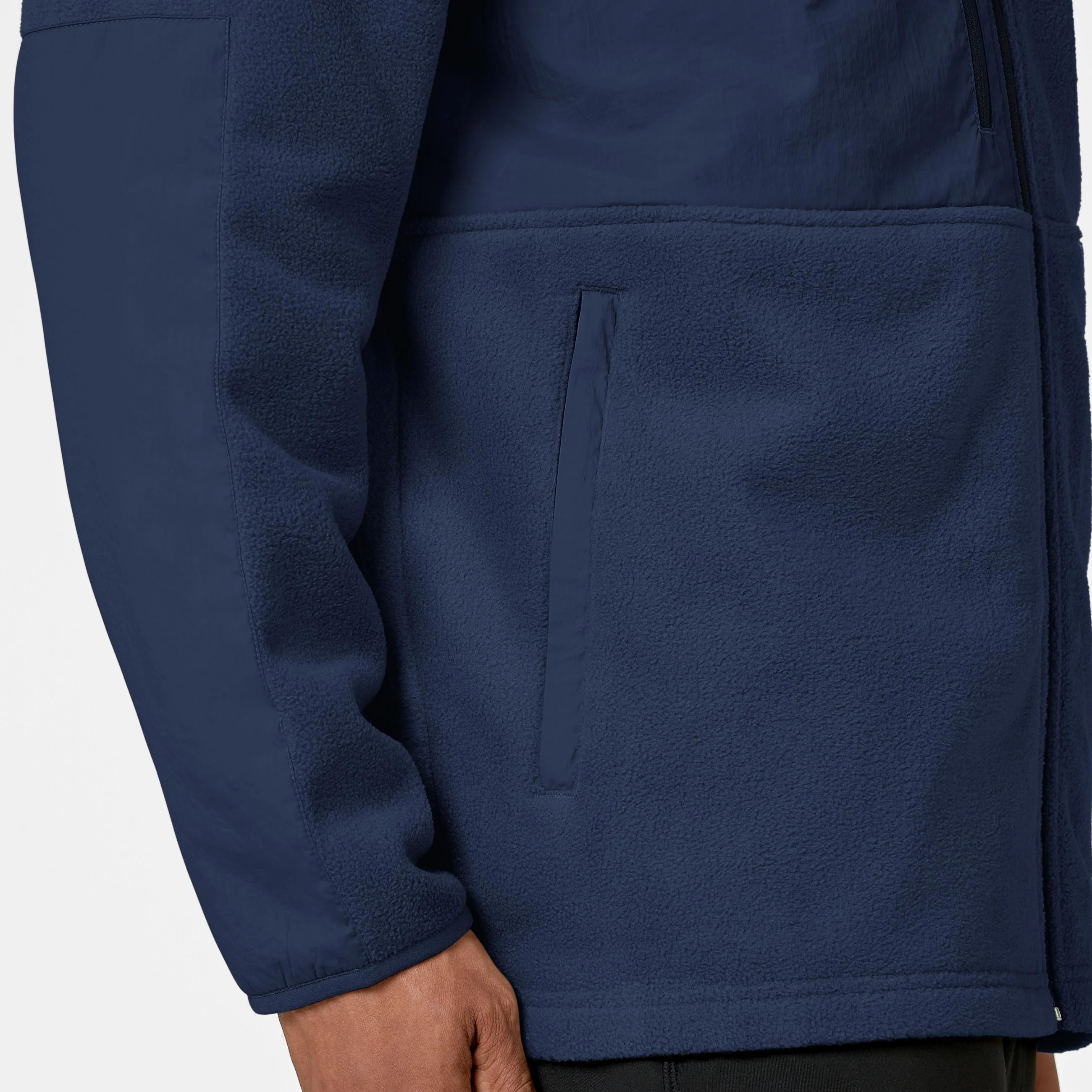 Slate Men's Micro Fleece Zip Jacket - Navy - Image 10