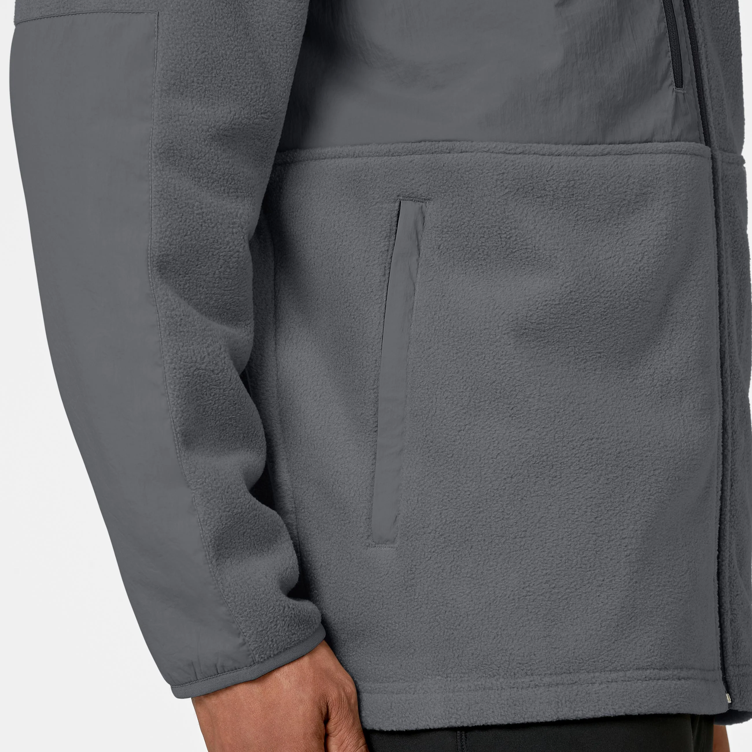 Slate Men's Micro Fleece Zip Jacket - Pewter - Image 10