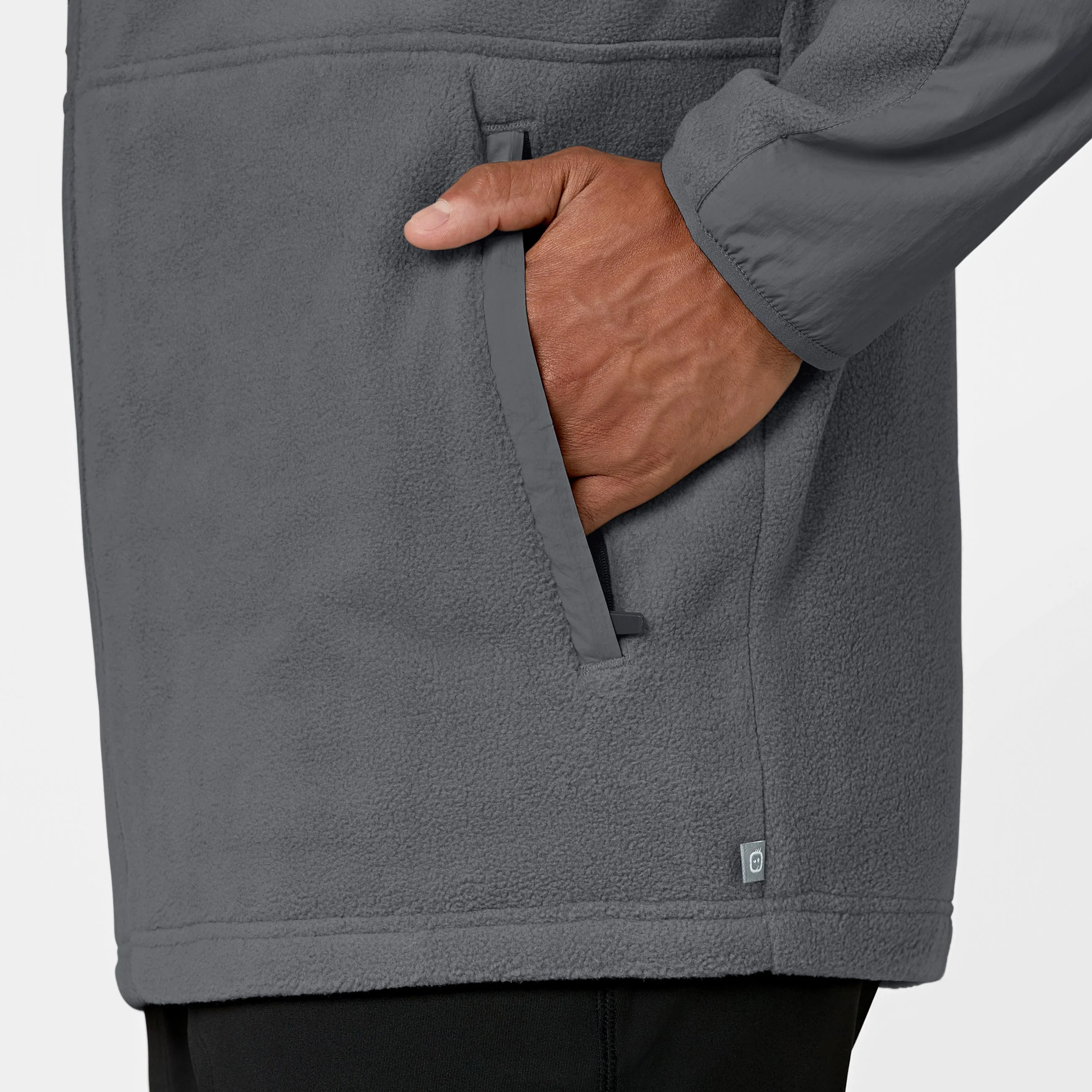 Slate Men's Micro Fleece Zip Jacket - Pewter - Image 9