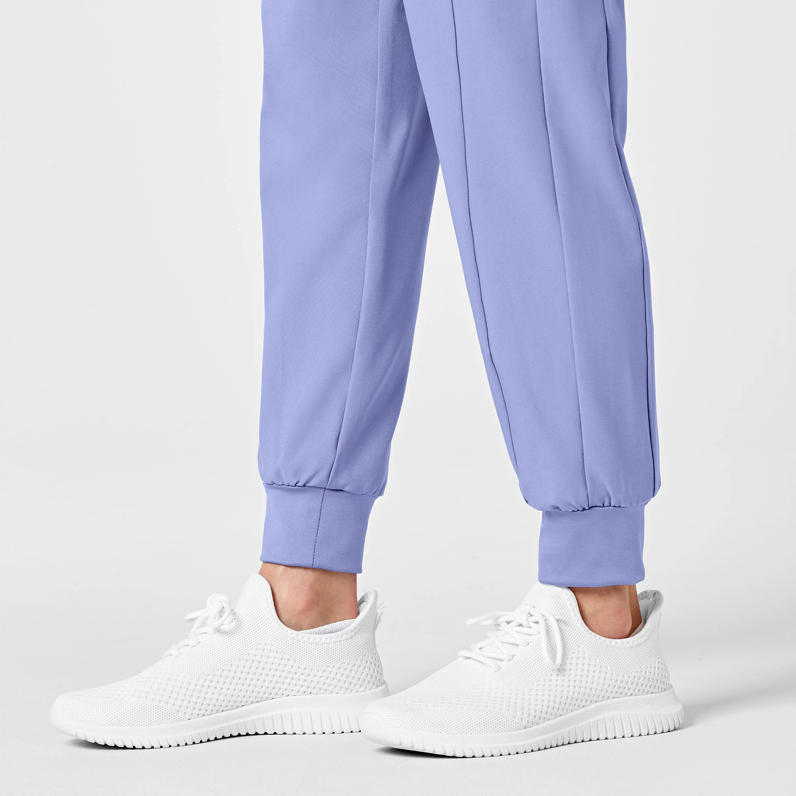 W123 Maternity Jogger Scrub Pant - Ceil Blue - Image 7