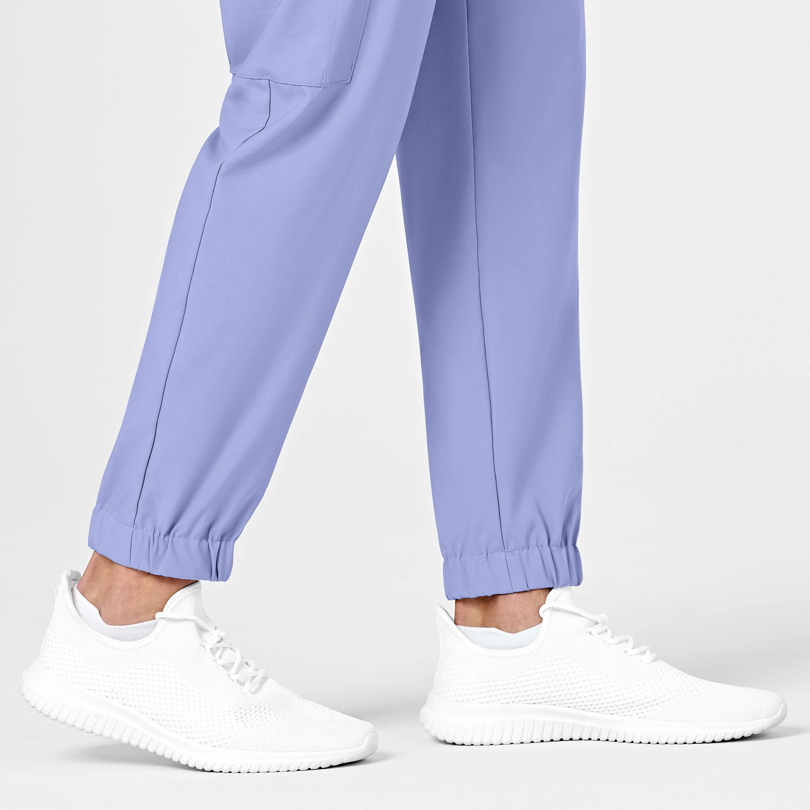 W123 Men's Cargo Jogger Scrub Pant - Ceil Blue - Image 7
