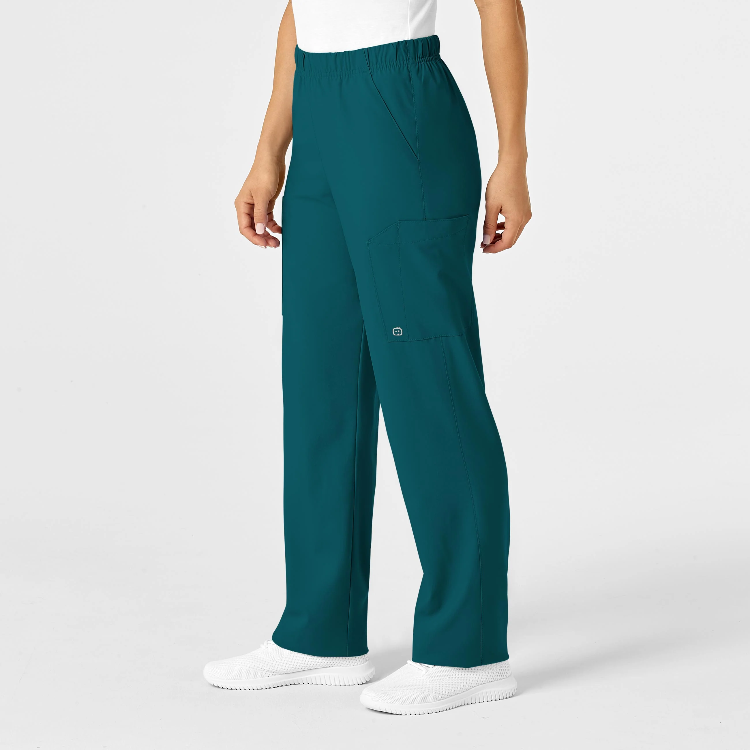 W123 Unisex Multi-Cargo Scrub Pant - Caribbean - Image 7