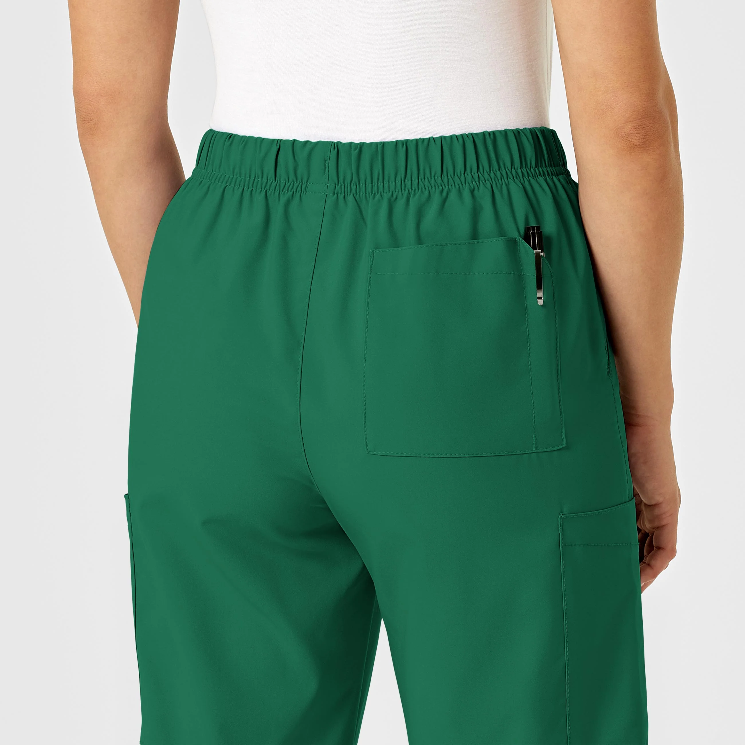 W123 Unisex Multi-Cargo Scrub Pant - Hunter - Image 12
