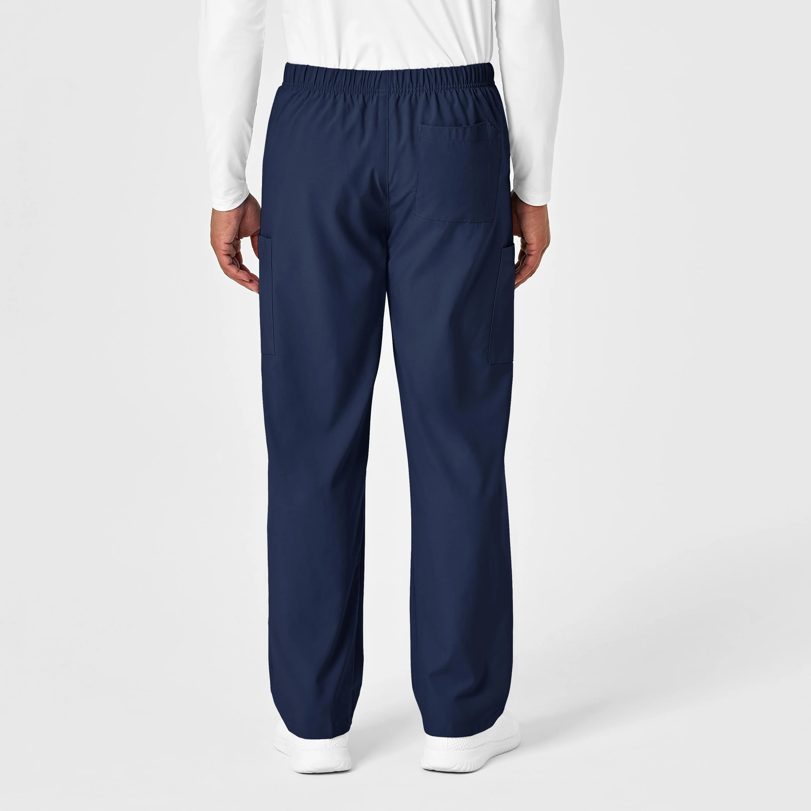 W123 Unisex Multi-Cargo Scrub Pant - Navy - Image 4
