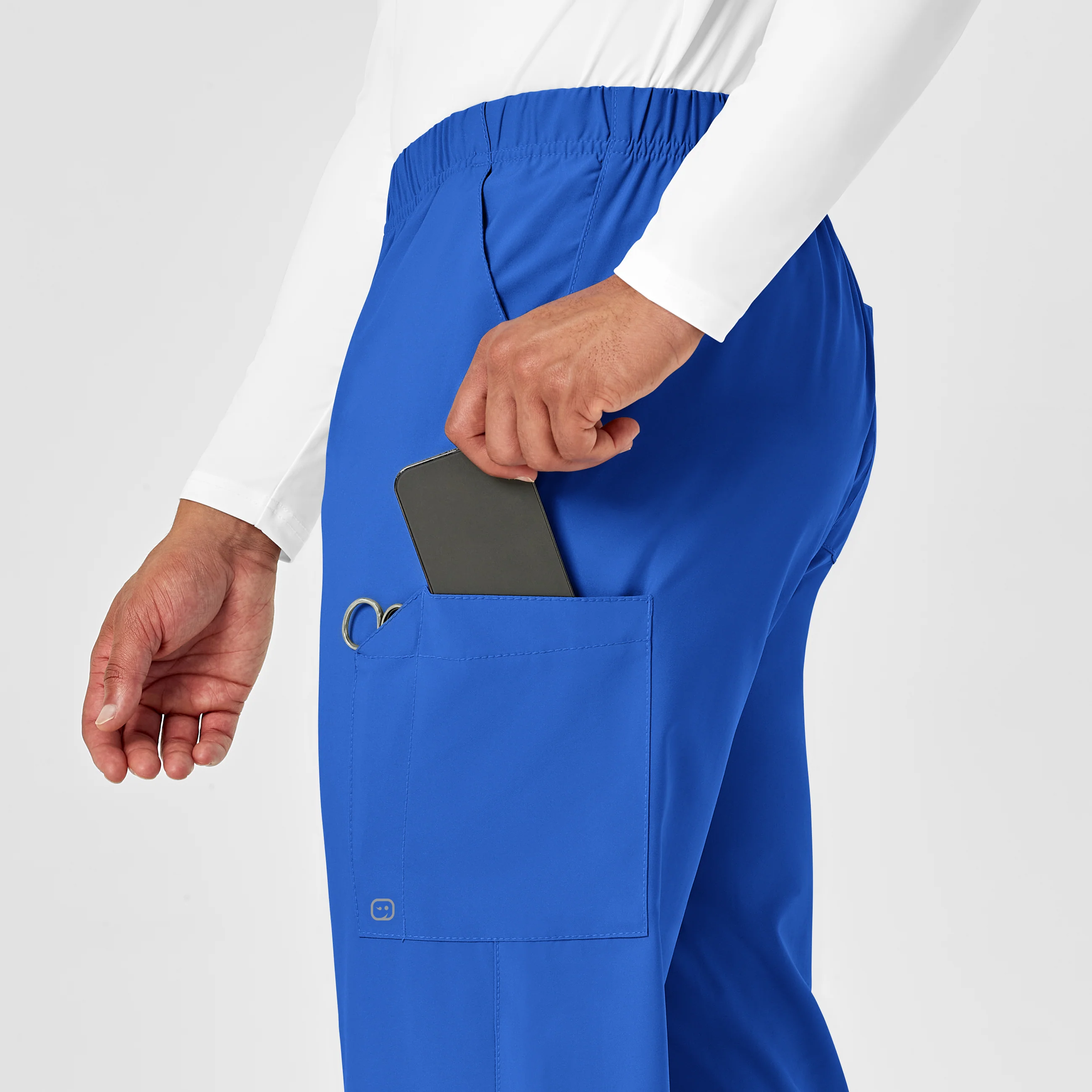 W123 Unisex Multi-Cargo Scrub Pant - Royal - Image 11
