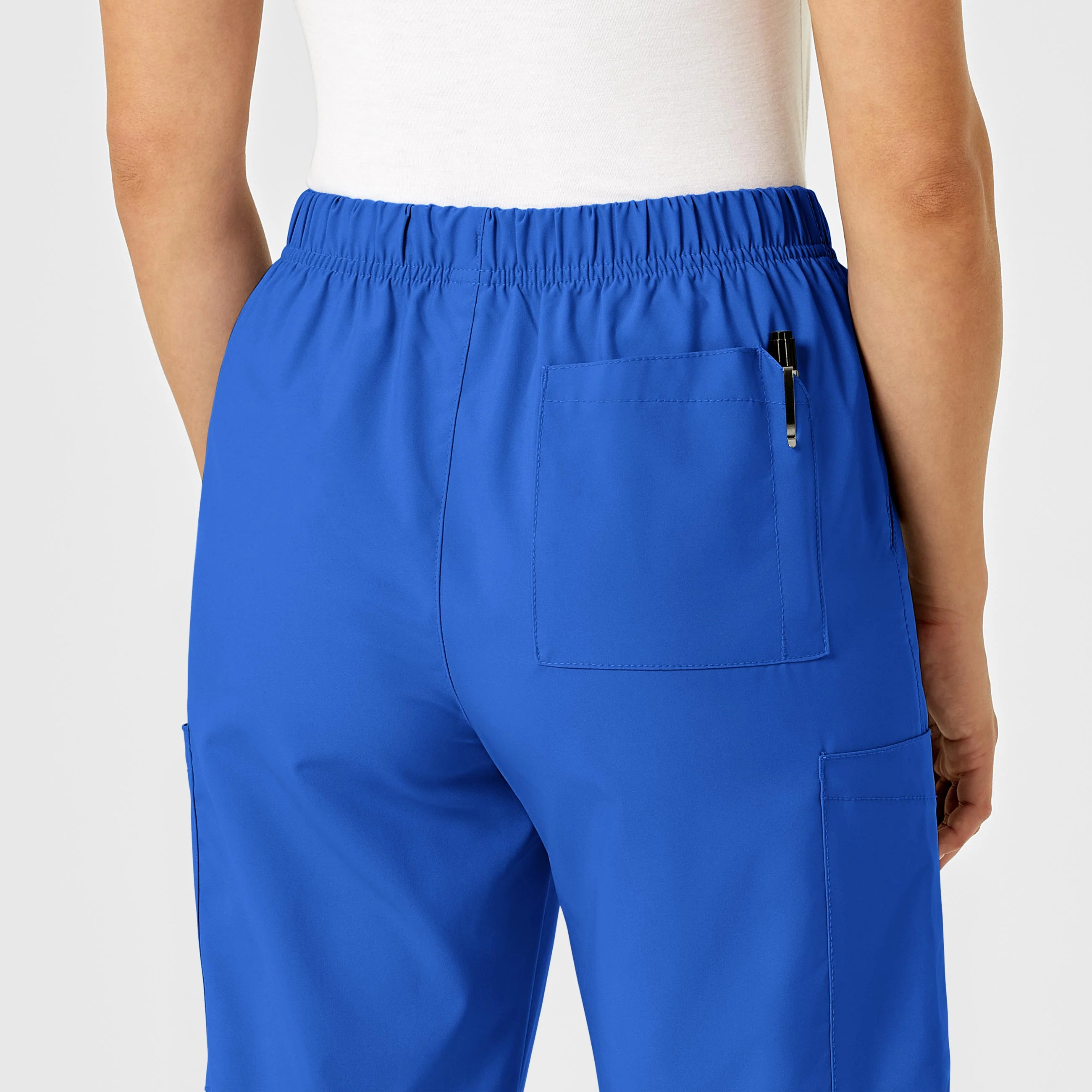 W123 Unisex Multi-Cargo Scrub Pant - Royal - Image 12