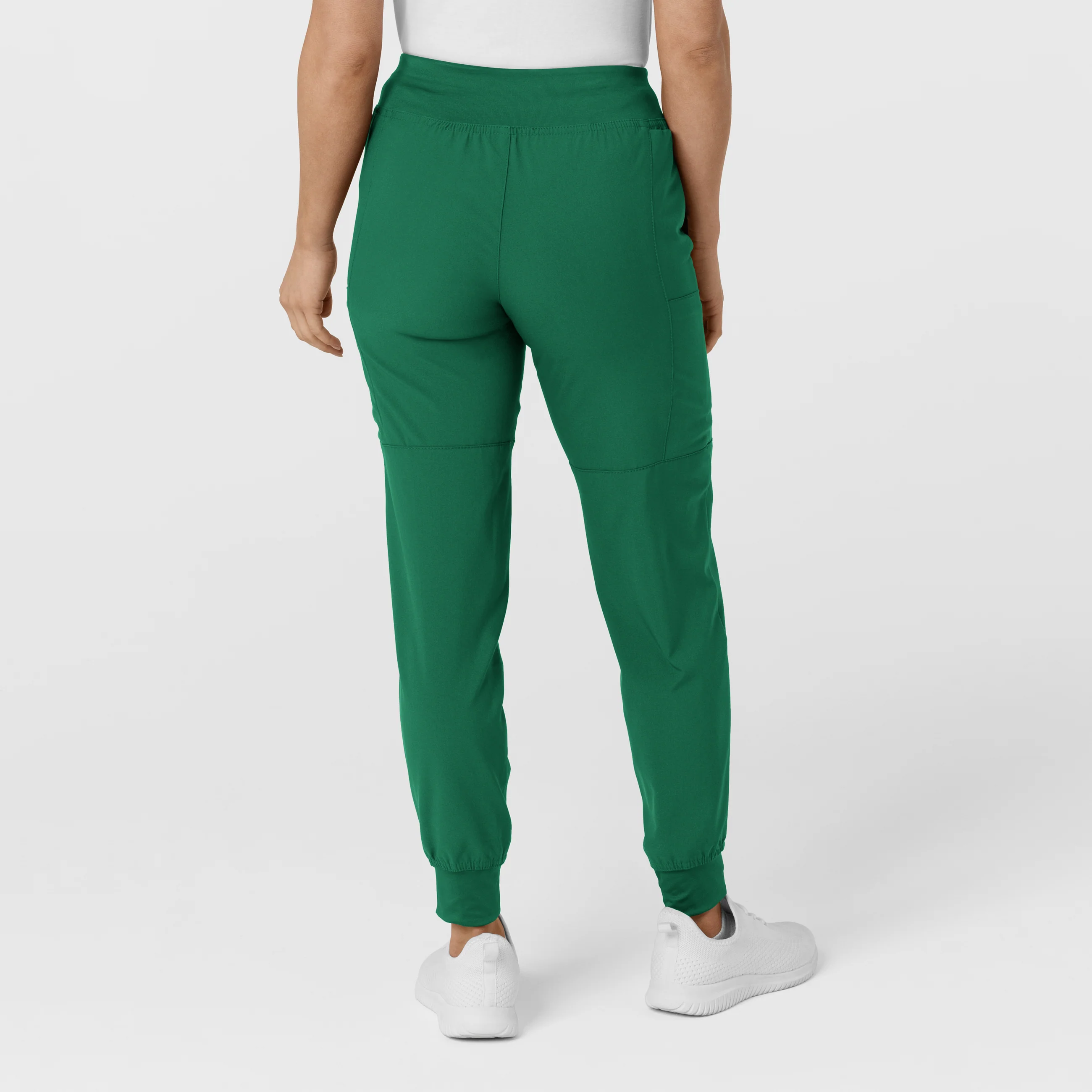 W123 Women's Comfort Waist Cargo Jogger Scrub Pant - Hunter - Image 3