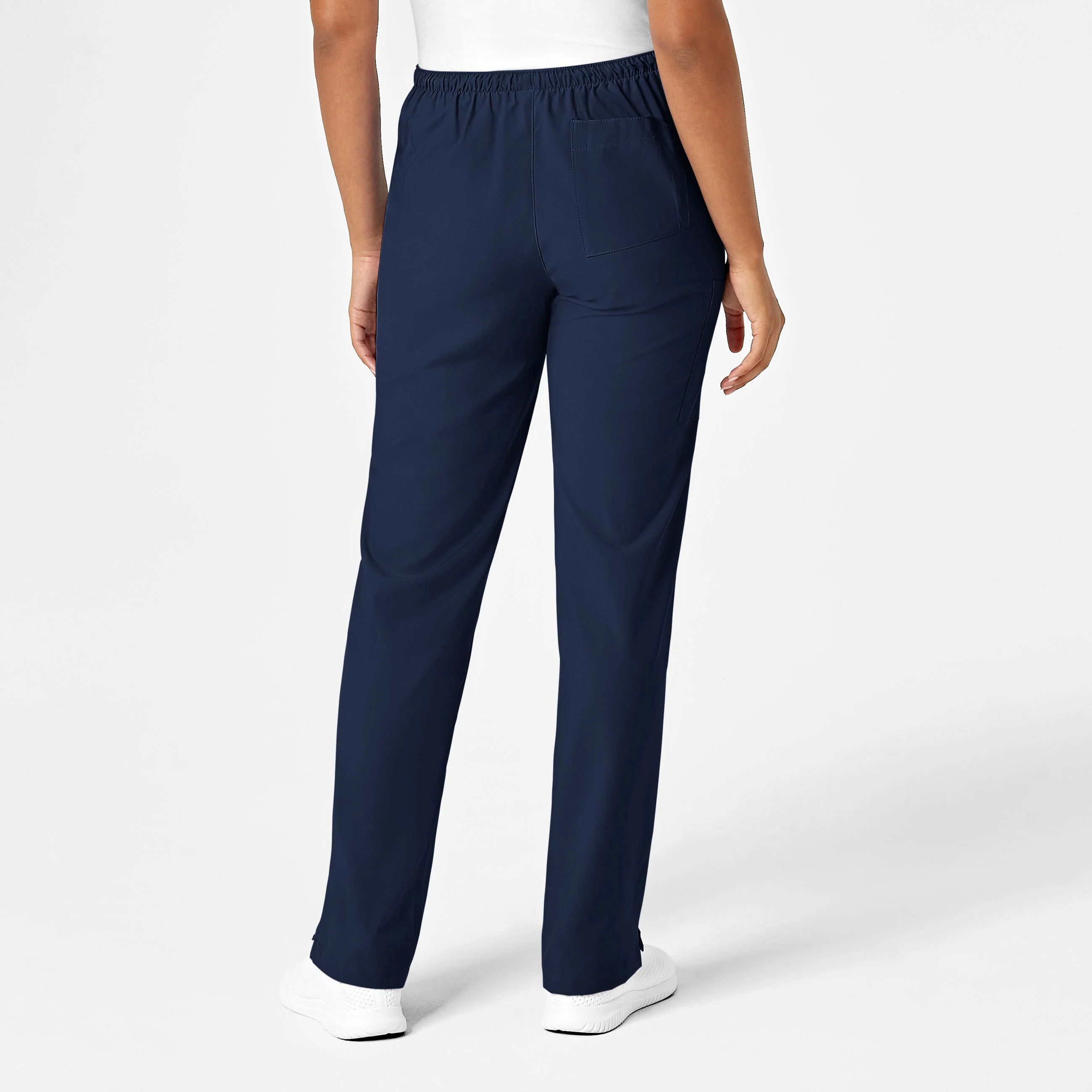 W123 Women's Drawstring Scrub Pant - Navy - Image 2