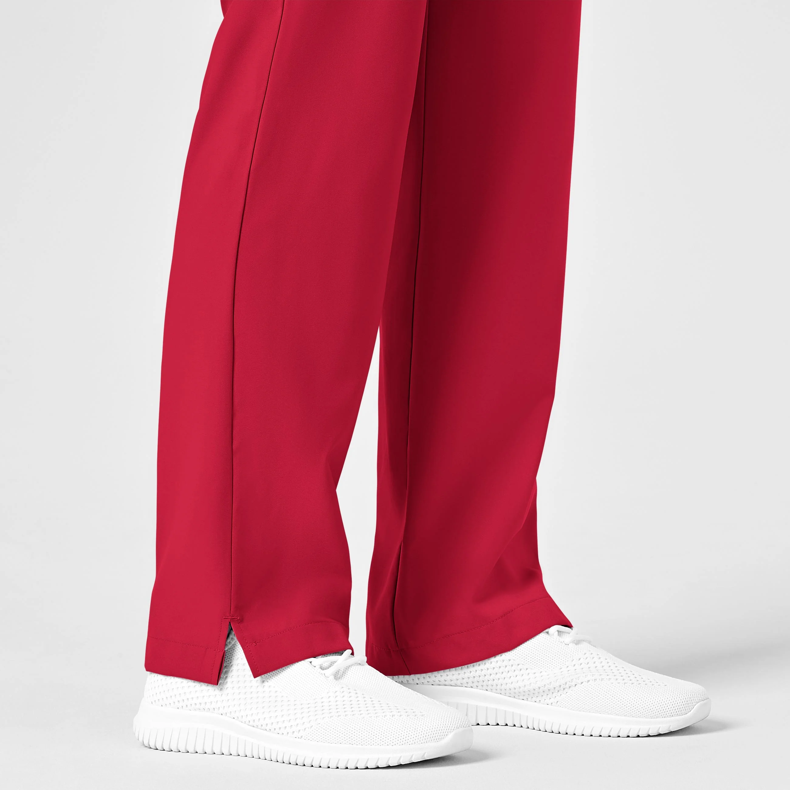 W123 Women's Drawstring Scrub Pant - Red - Image 6