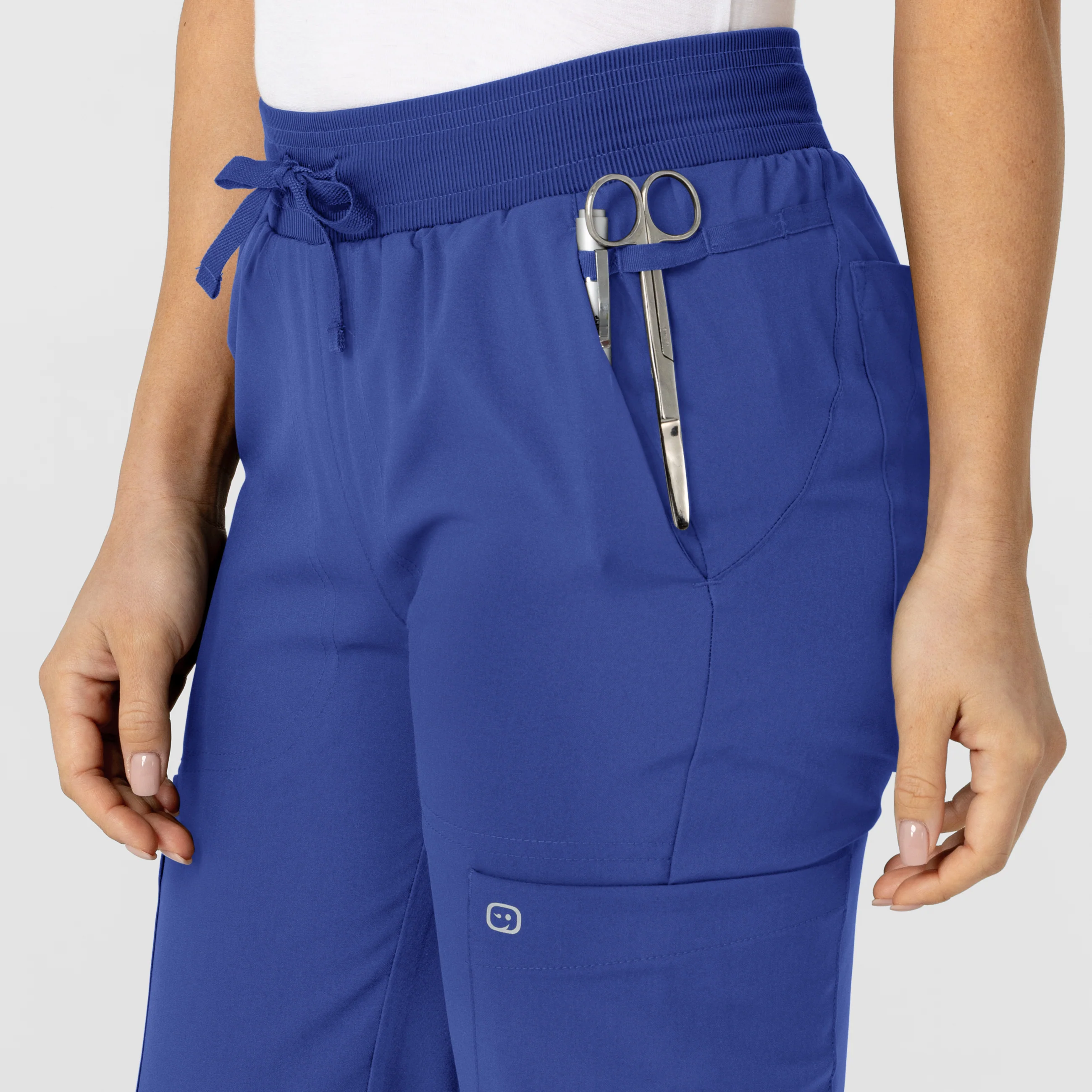 W123 Women's Flex-n-Reach Track Scrub Pant - Galaxy Blue - Image 5