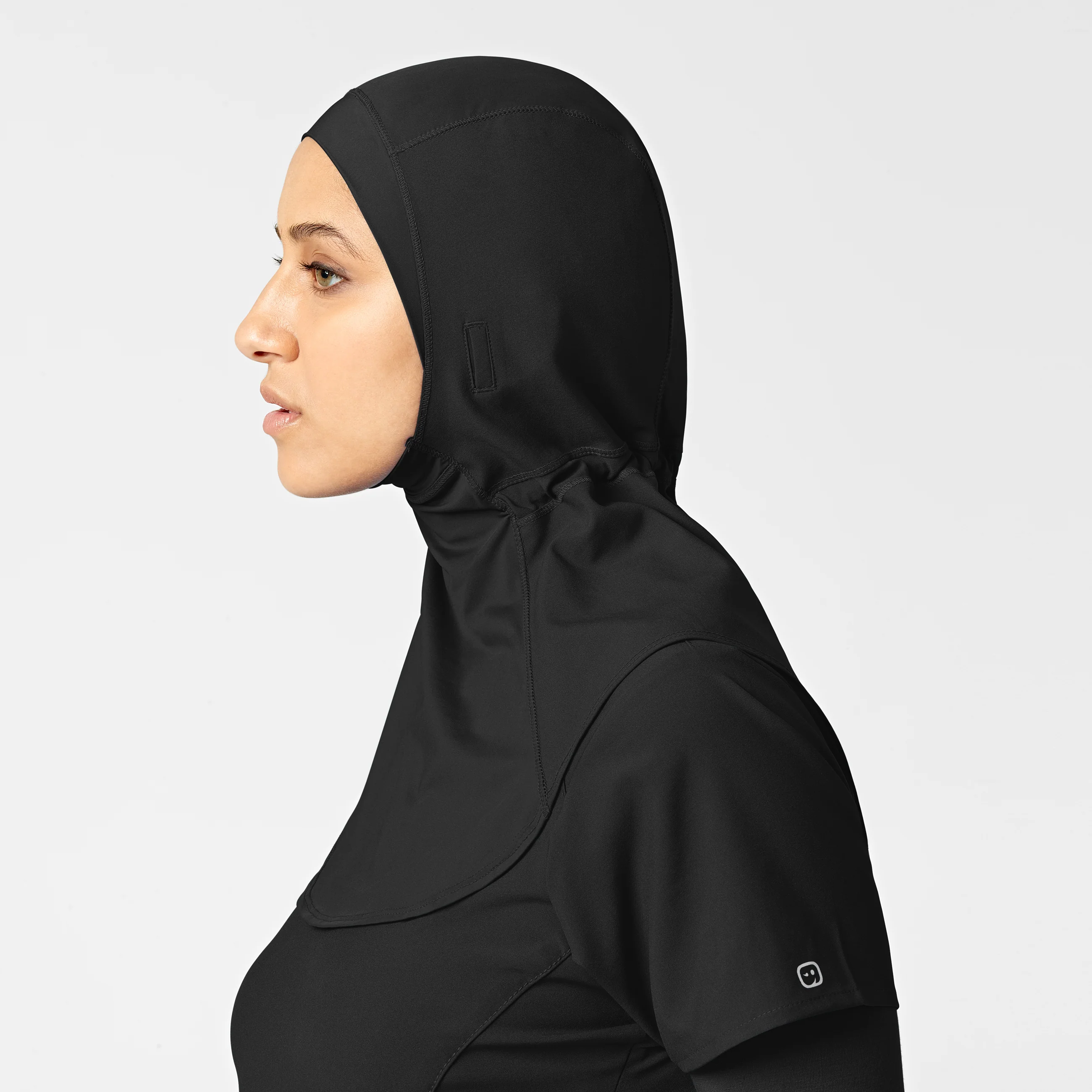 W123 Women's Hijab - Black - Image 4