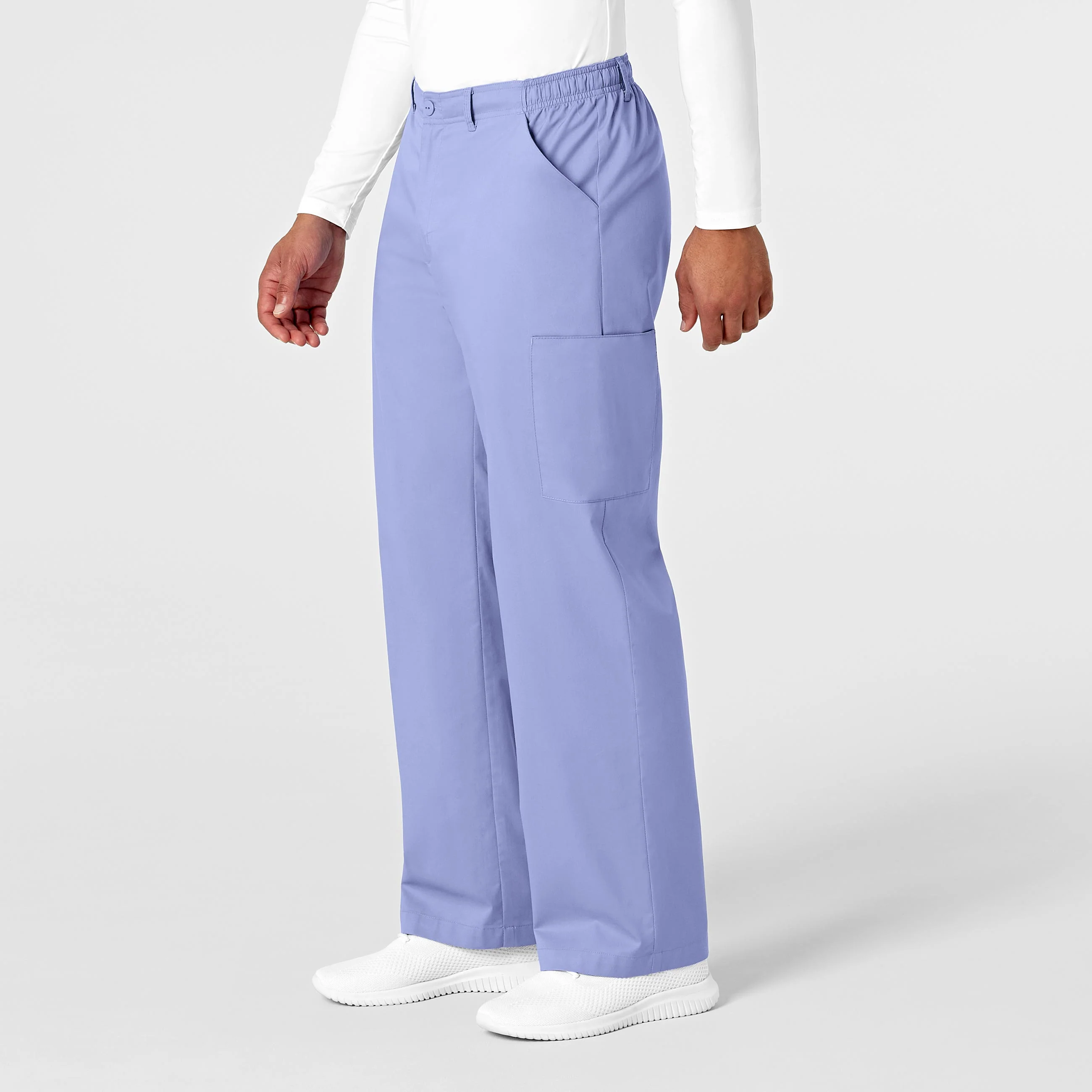 WonderWORK Men's Cargo Scrub Pant - Ceil Blue - Image 4