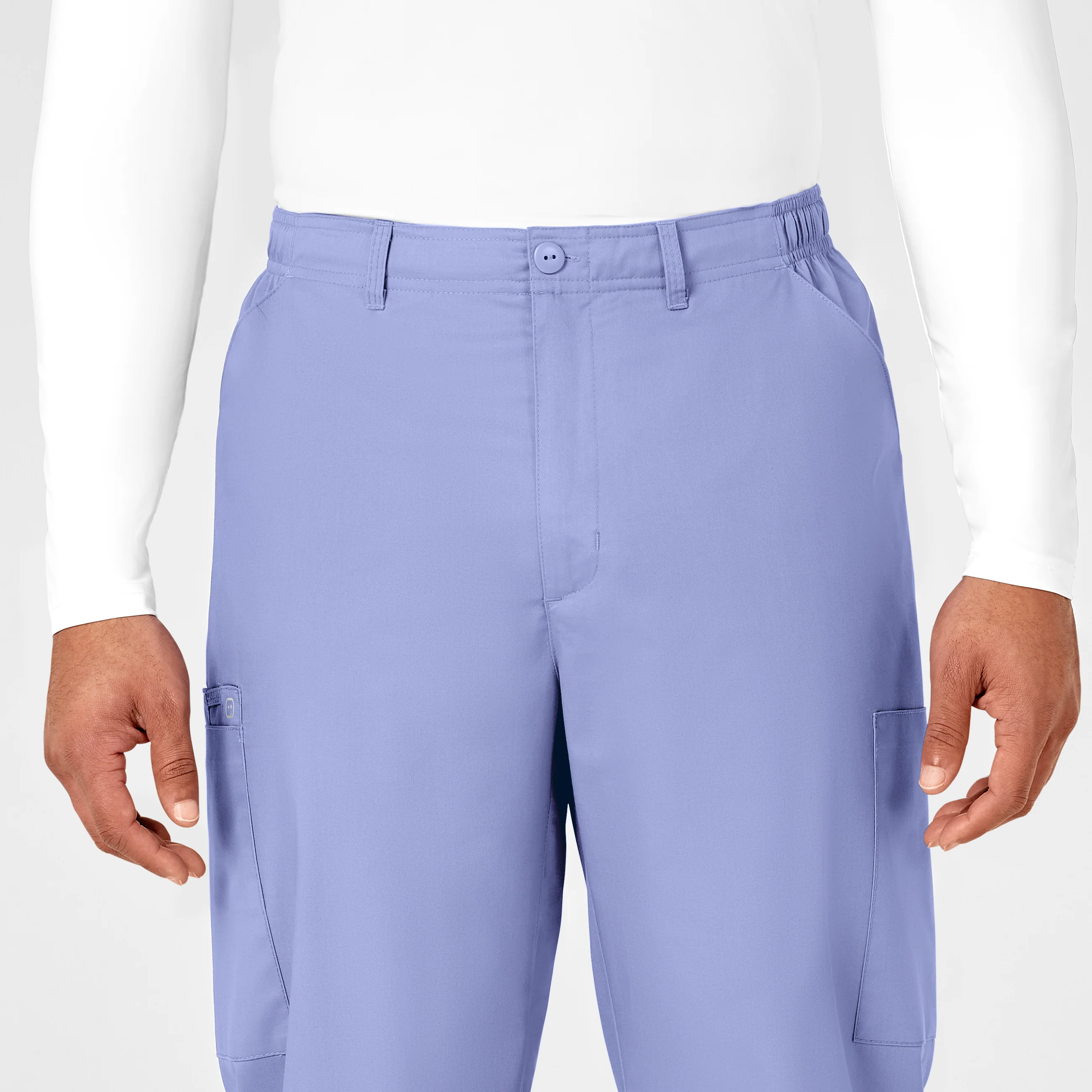 WonderWORK Men's Cargo Scrub Pant - Ceil Blue - Image 5