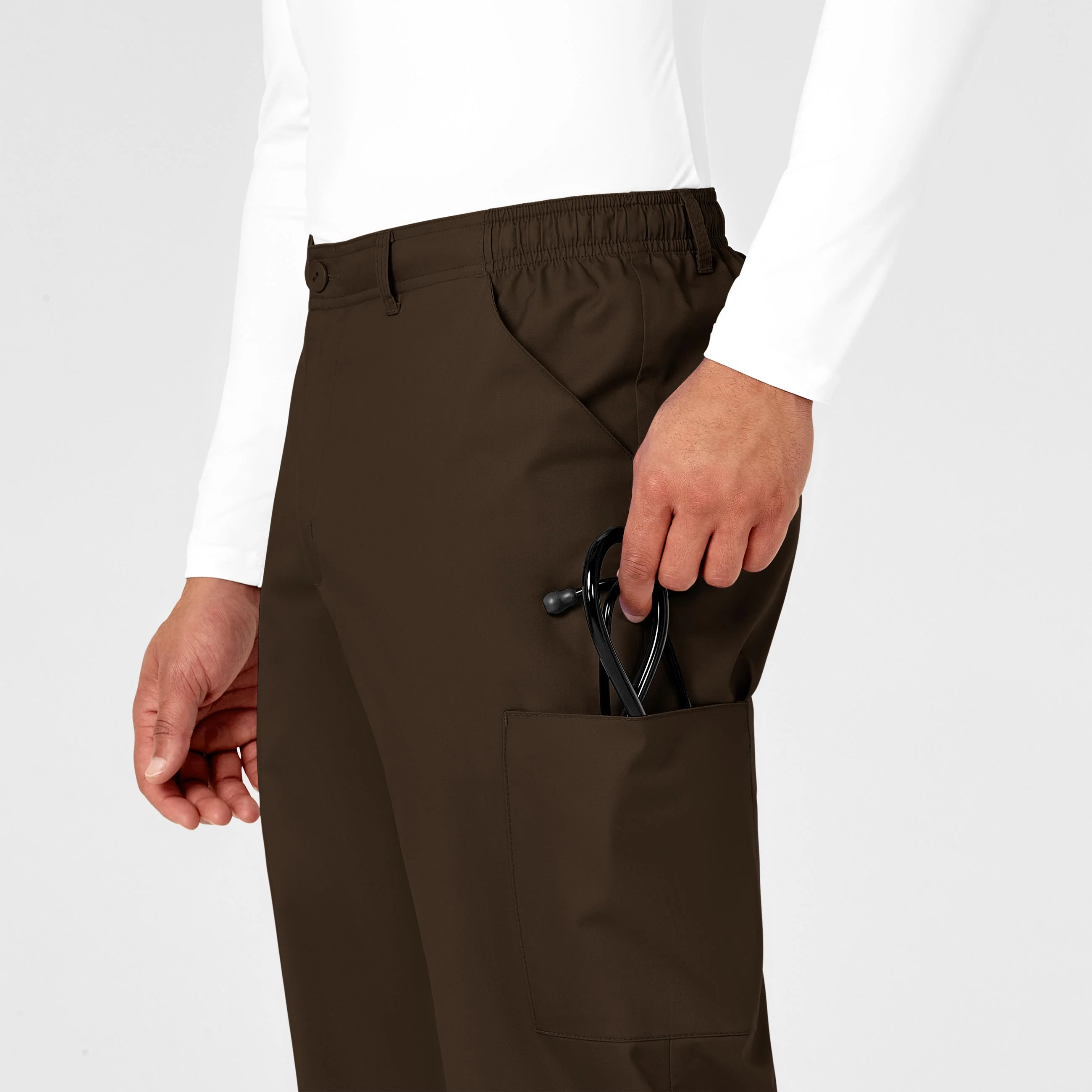 WonderWORK Men's Cargo Scrub Pant - Chocolate - Image 6