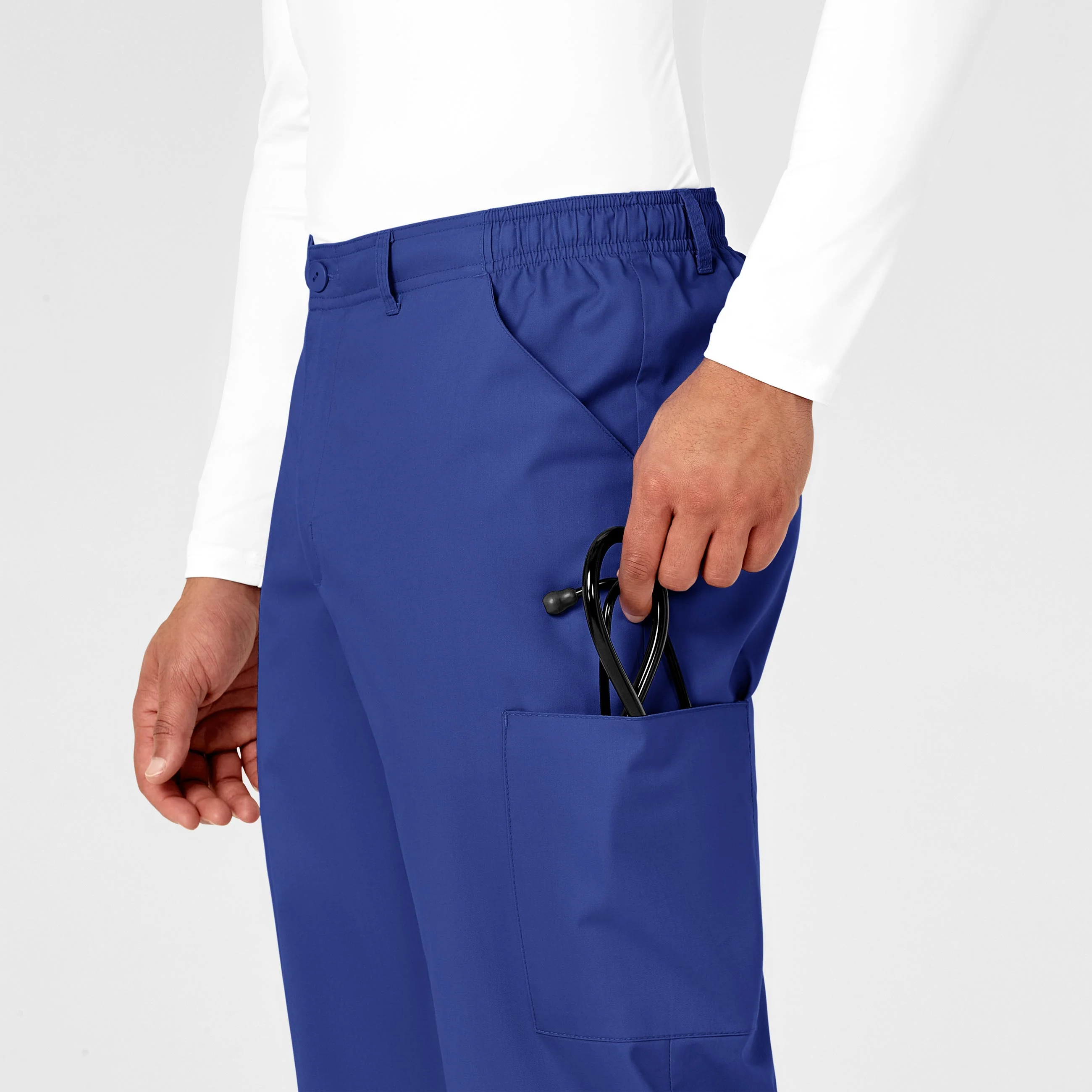 WonderWORK Men's Cargo Scrub Pant - Galaxy Blue - Image 6