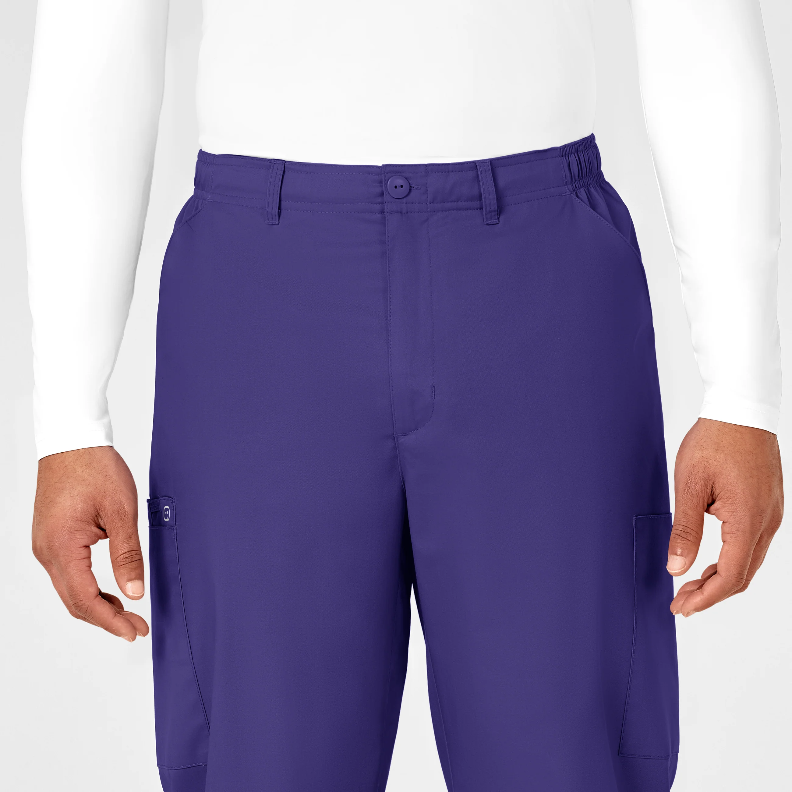 WonderWORK Men's Cargo Scrub Pant - Grape - Image 5