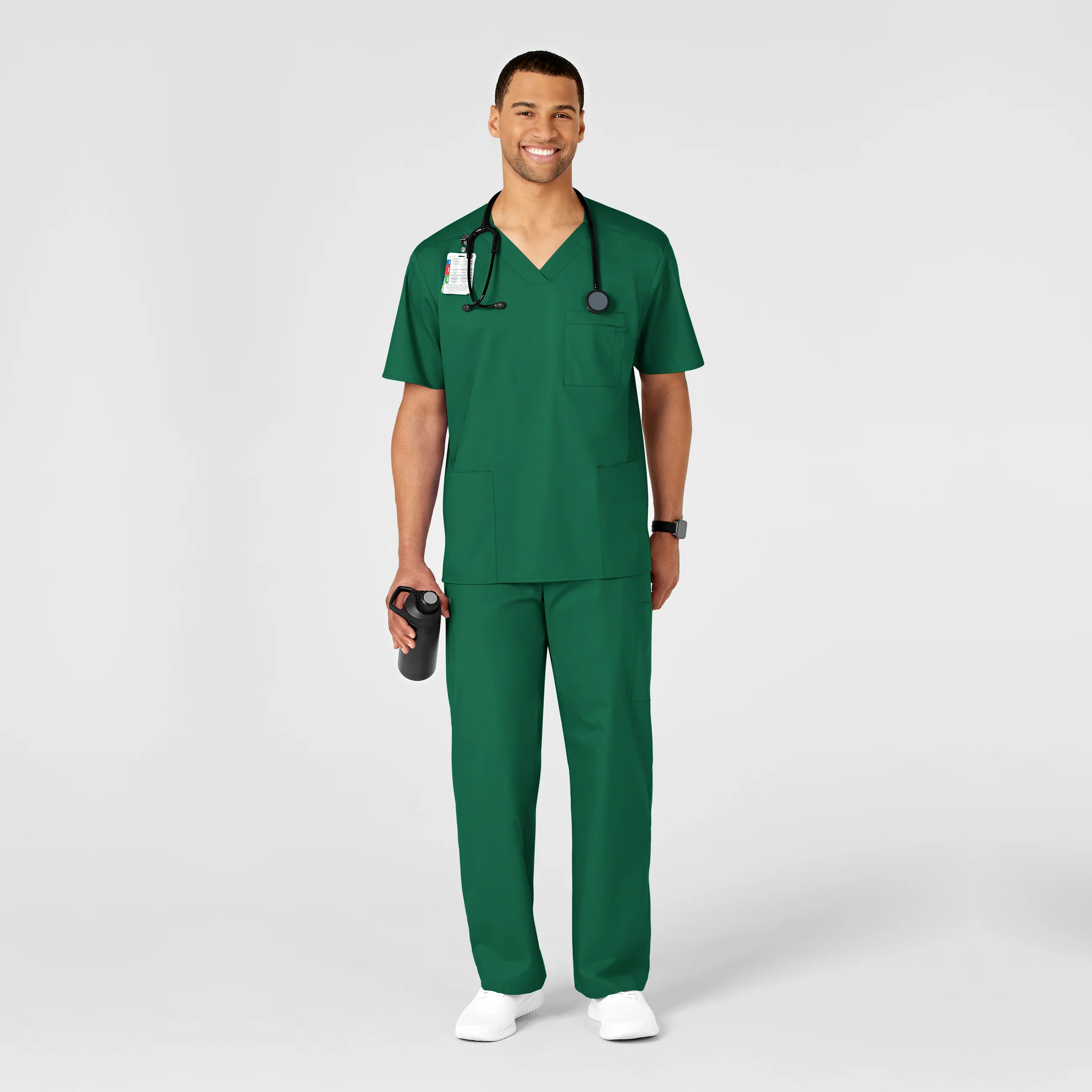 WonderWORK Men's Cargo Scrub Pant - Hunter - Image 3