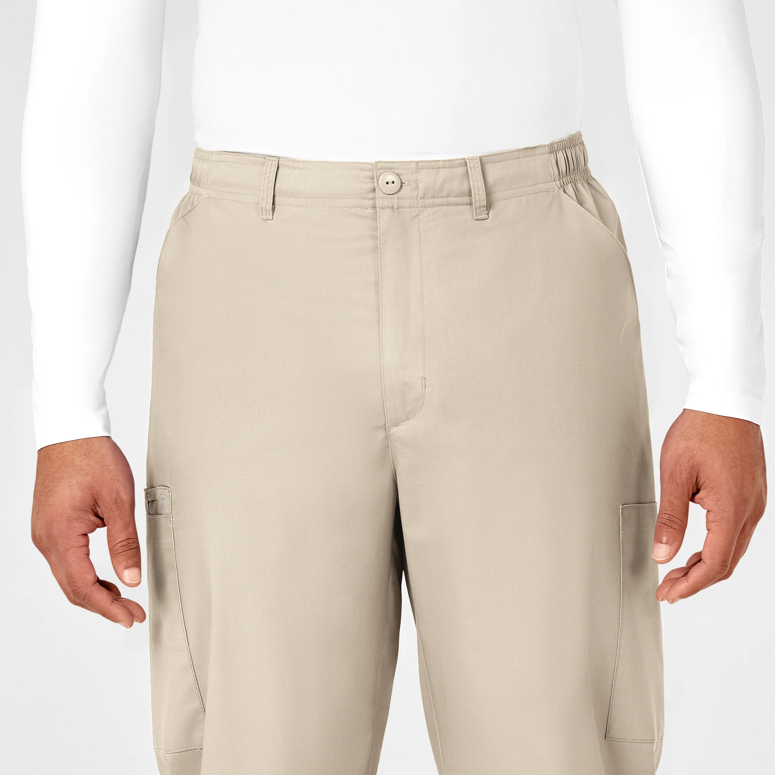 WonderWORK Men's Cargo Scrub Pant - Khaki - Image 5