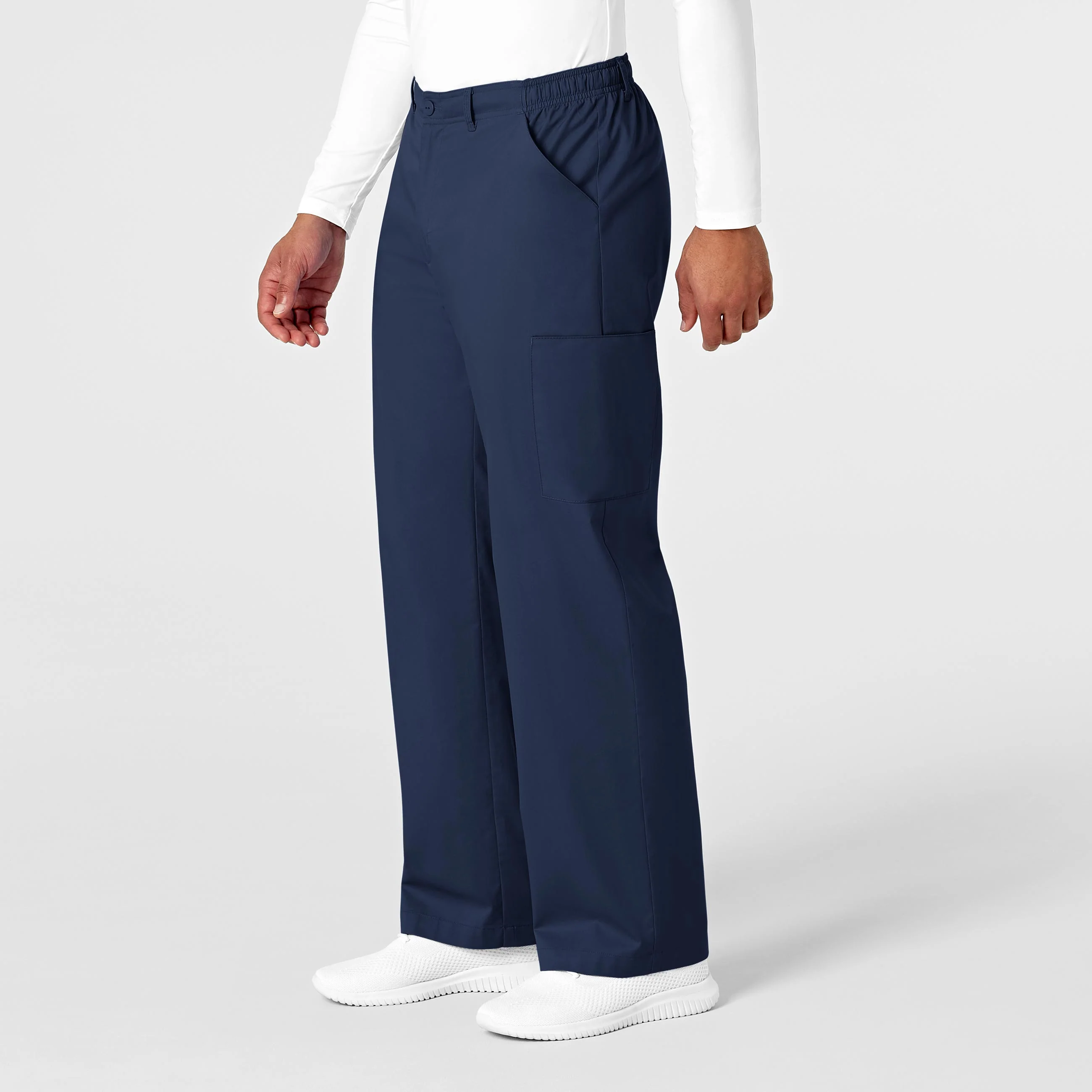 WonderWORK Men's Cargo Scrub Pant - Navy - Image 4