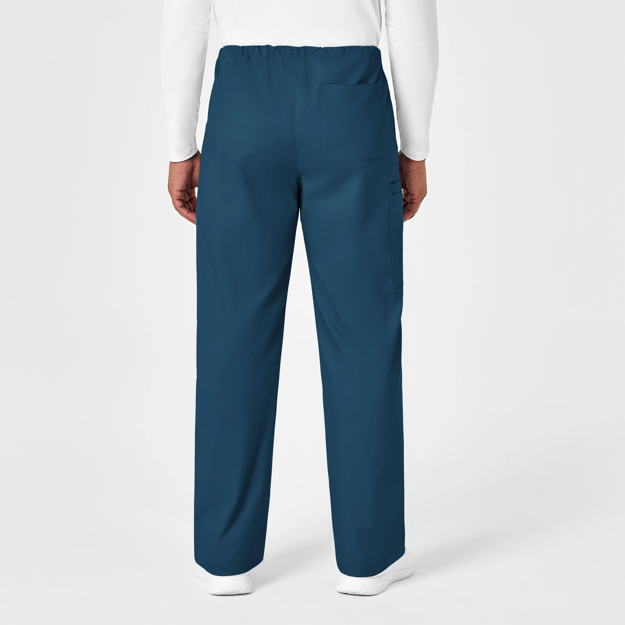 WonderWORK Unisex Drawstring Cargo Scrub Pant - Caribbean - Image 10