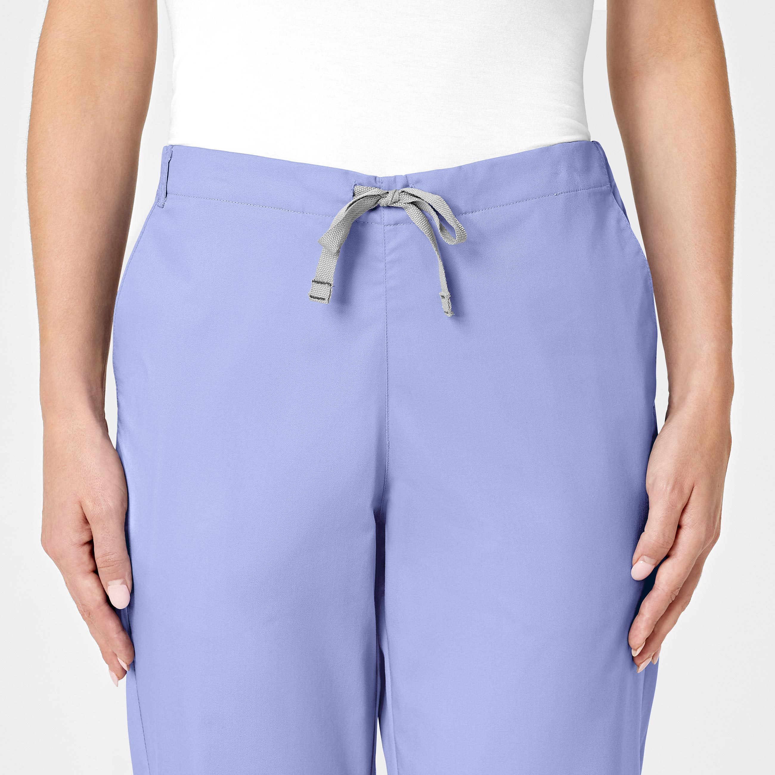 WonderWORK Women's Flare Leg Scrub Pant - Ceil Blue - Image 5