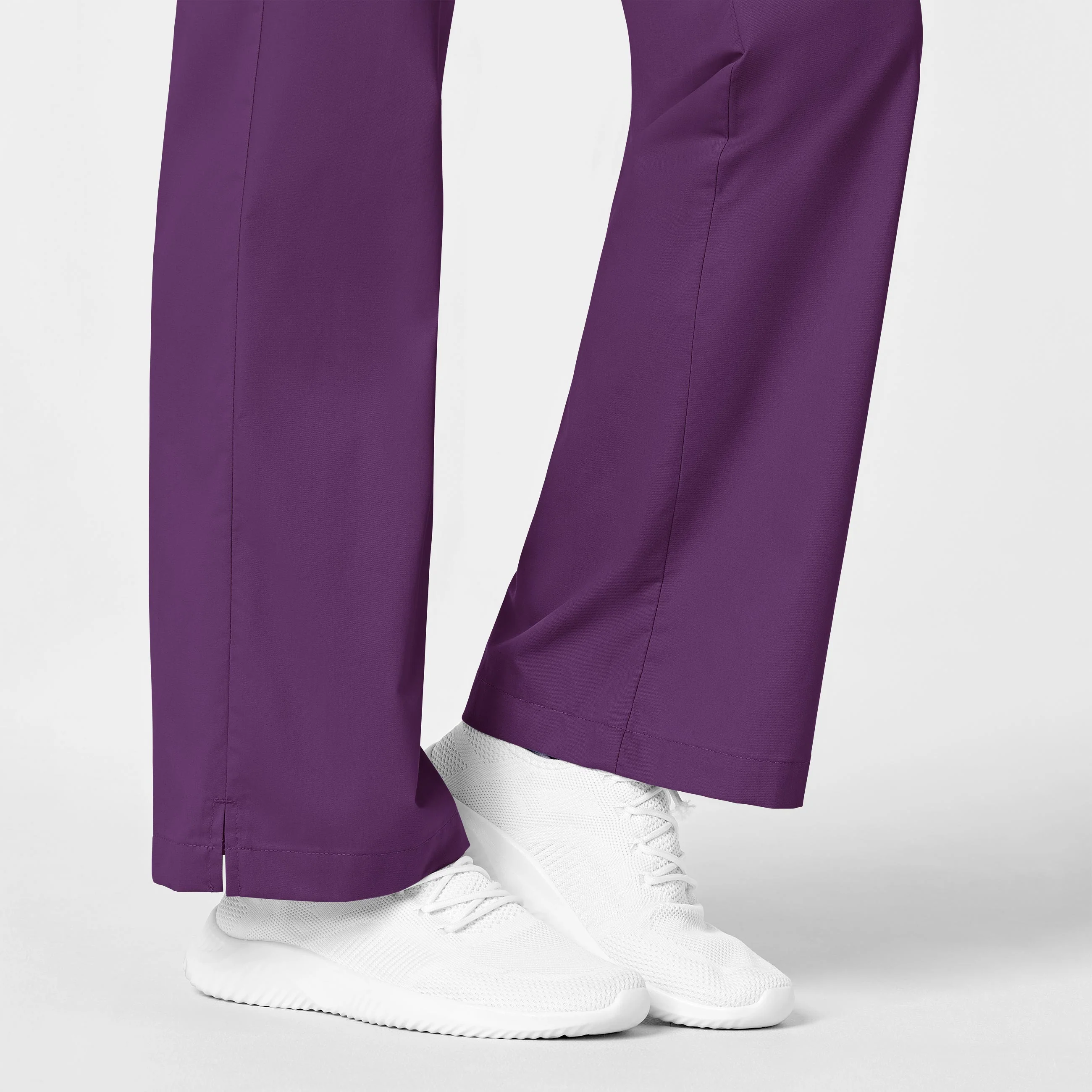 WonderWORK Women's Flare Leg Scrub Pant - Eggplant - Image 7