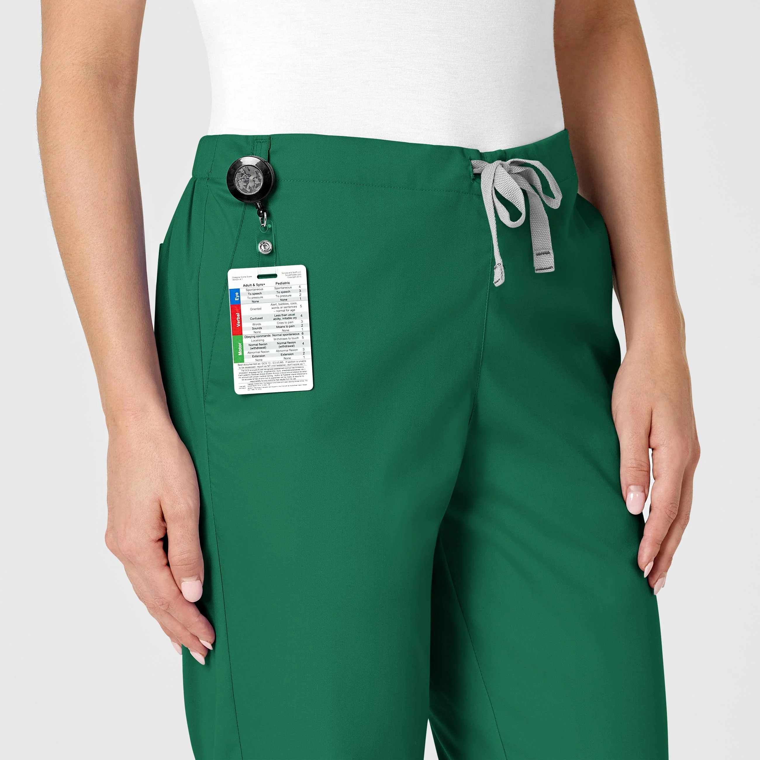 WonderWORK Women's Flare Leg Scrub Pant - Hunter - Image 6