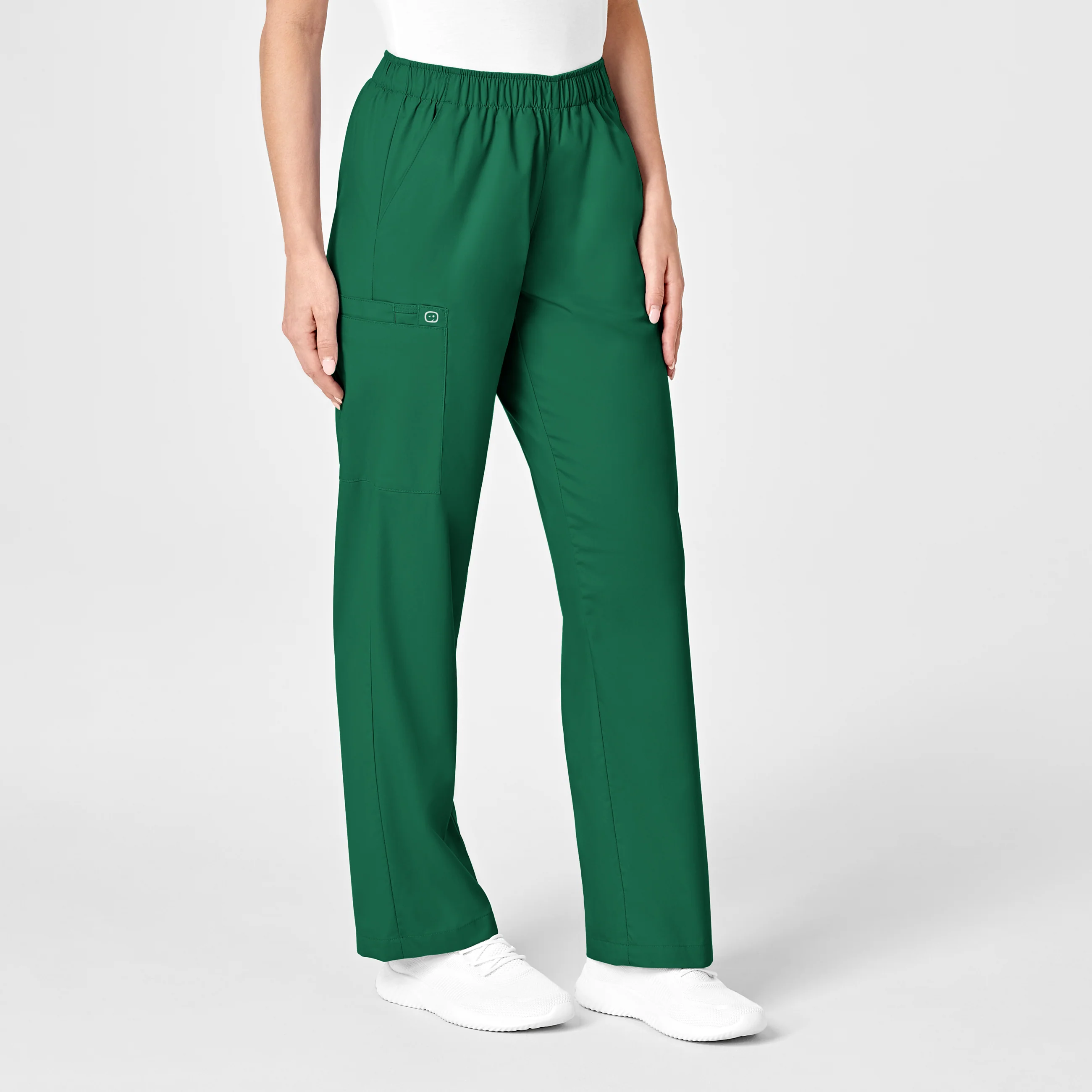 WonderWORK Women's Pull-On Cargo Scrub Pant - Hunter - Image 4