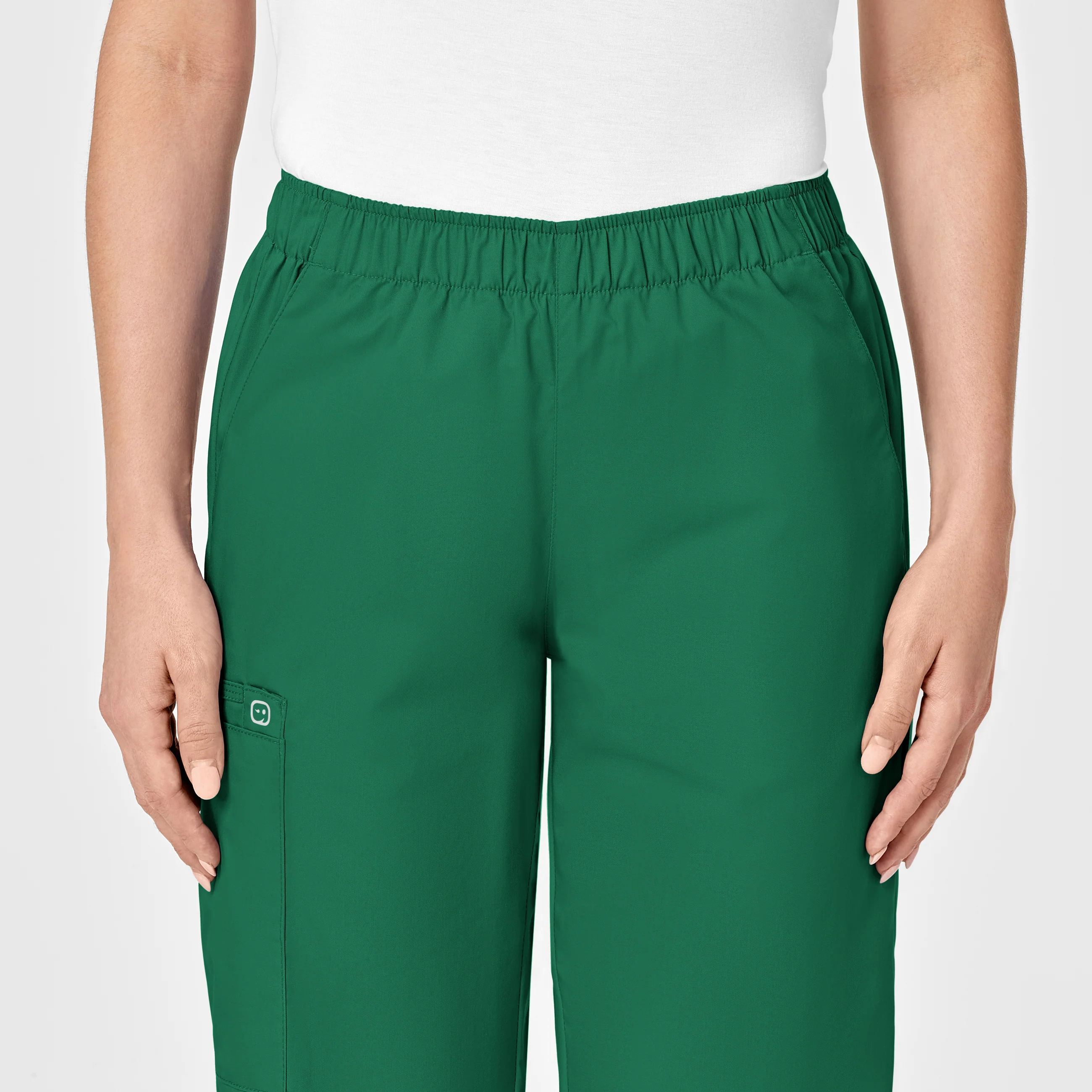 WonderWORK Women's Pull-On Cargo Scrub Pant - Hunter - Image 5