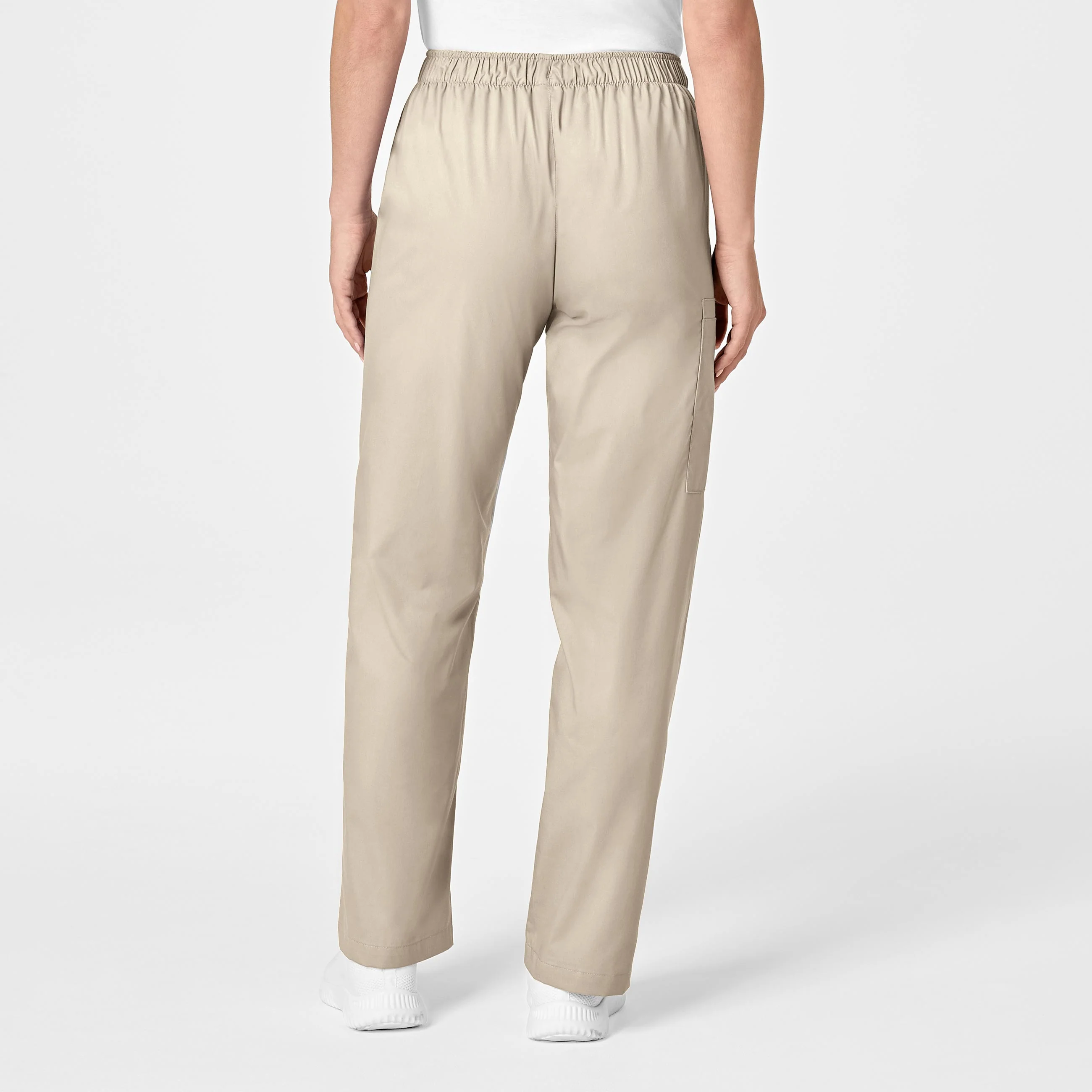 WonderWORK Women's Pull-On Cargo Scrub Pant - Khaki - Image 2