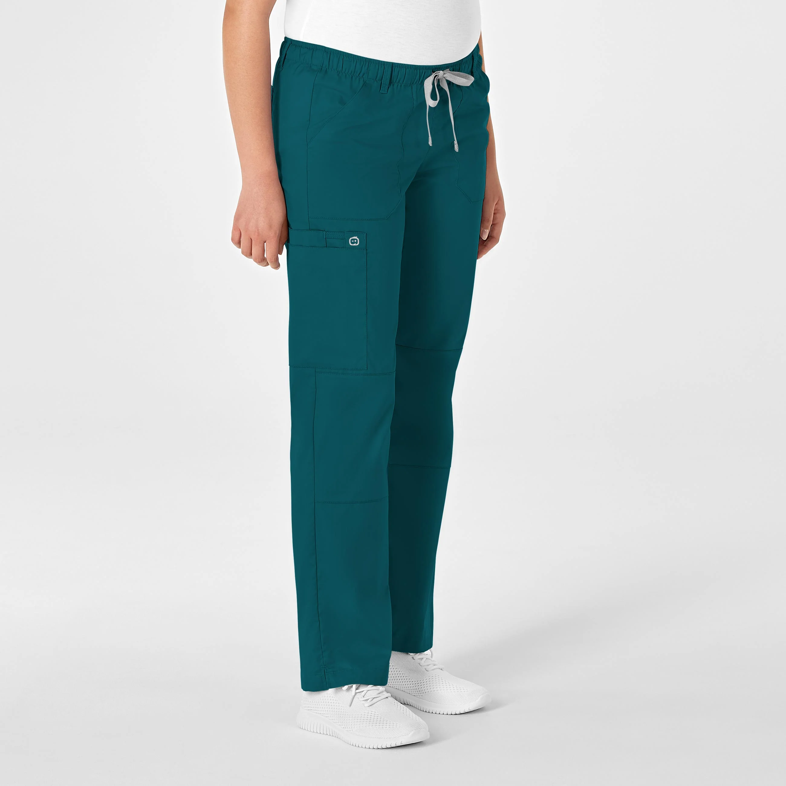 WonderWORK Women's Straight Leg Cargo Scrub Pant - Caribbean - Image 4